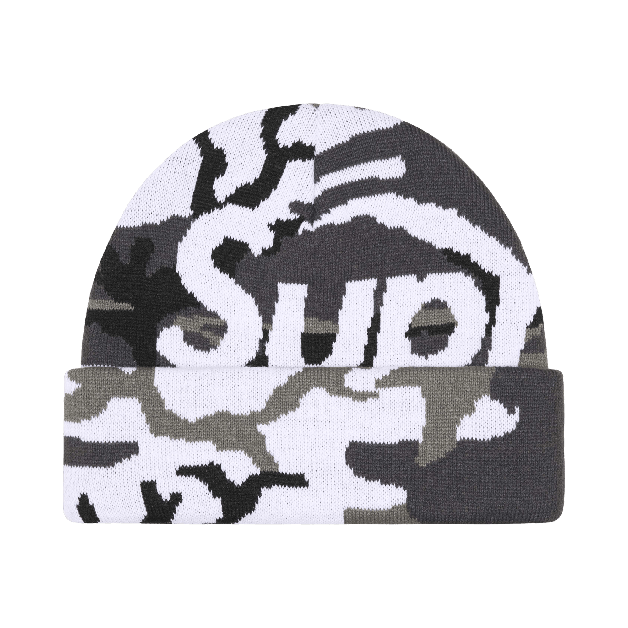 Supreme Camo Big Logo Beanie 'Snow Camo'