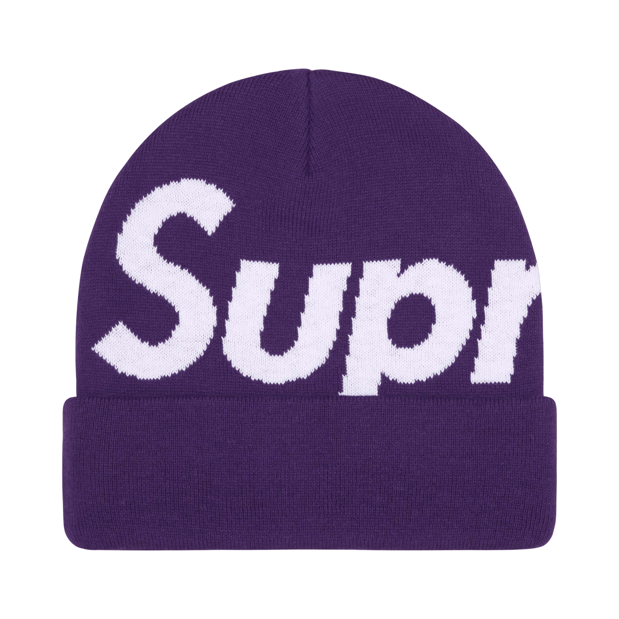 Supreme Big Logo Beanie 'Purple'
