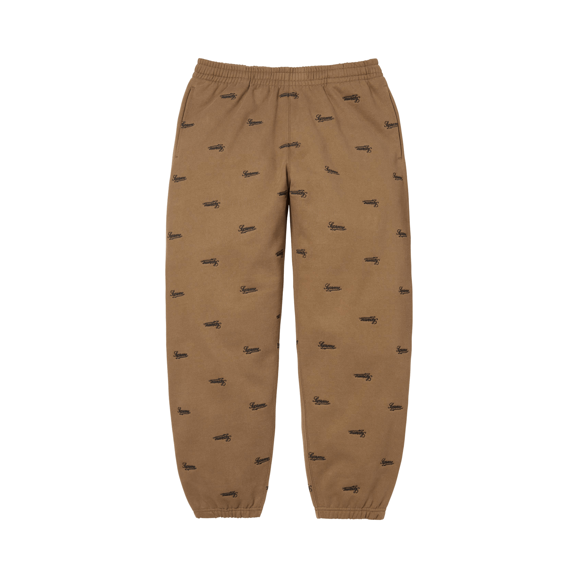 Supreme Repeat Script Sweatpant 'Dark Khaki'