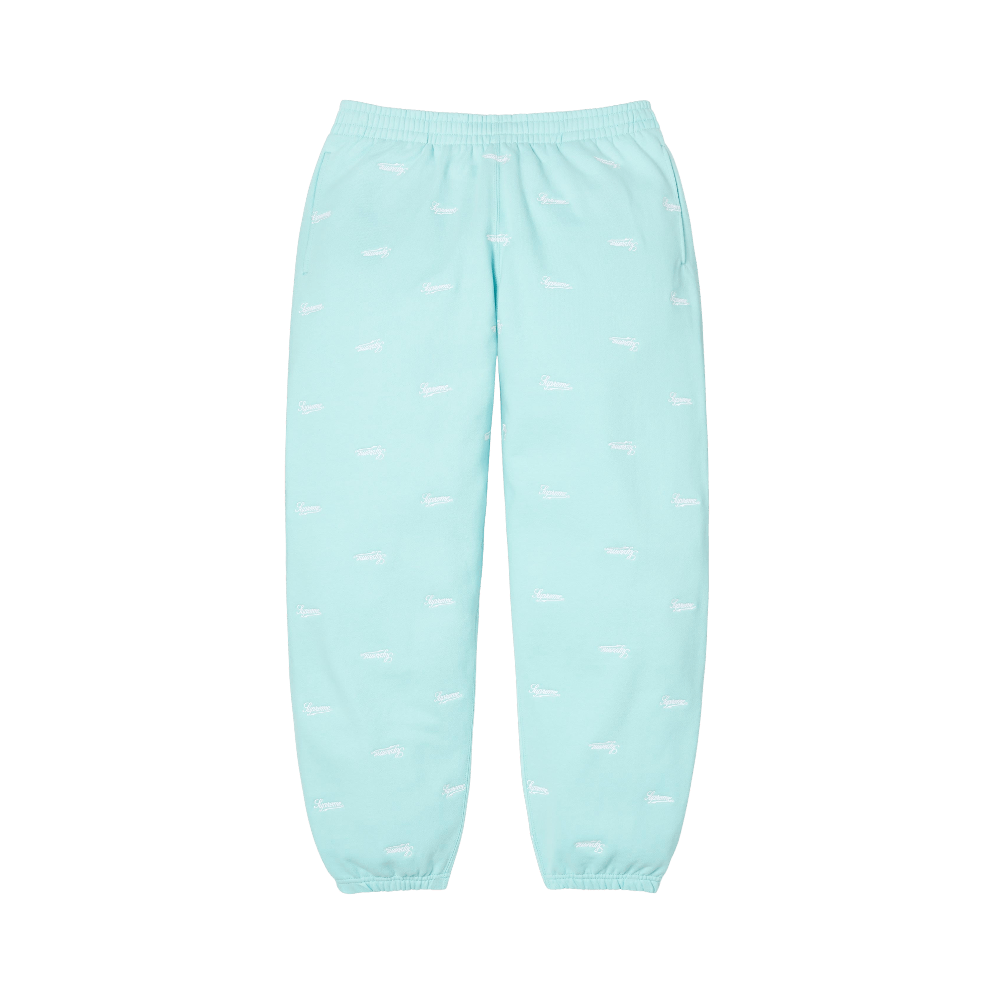 Supreme Repeat Script Sweatpant 'Aqua'