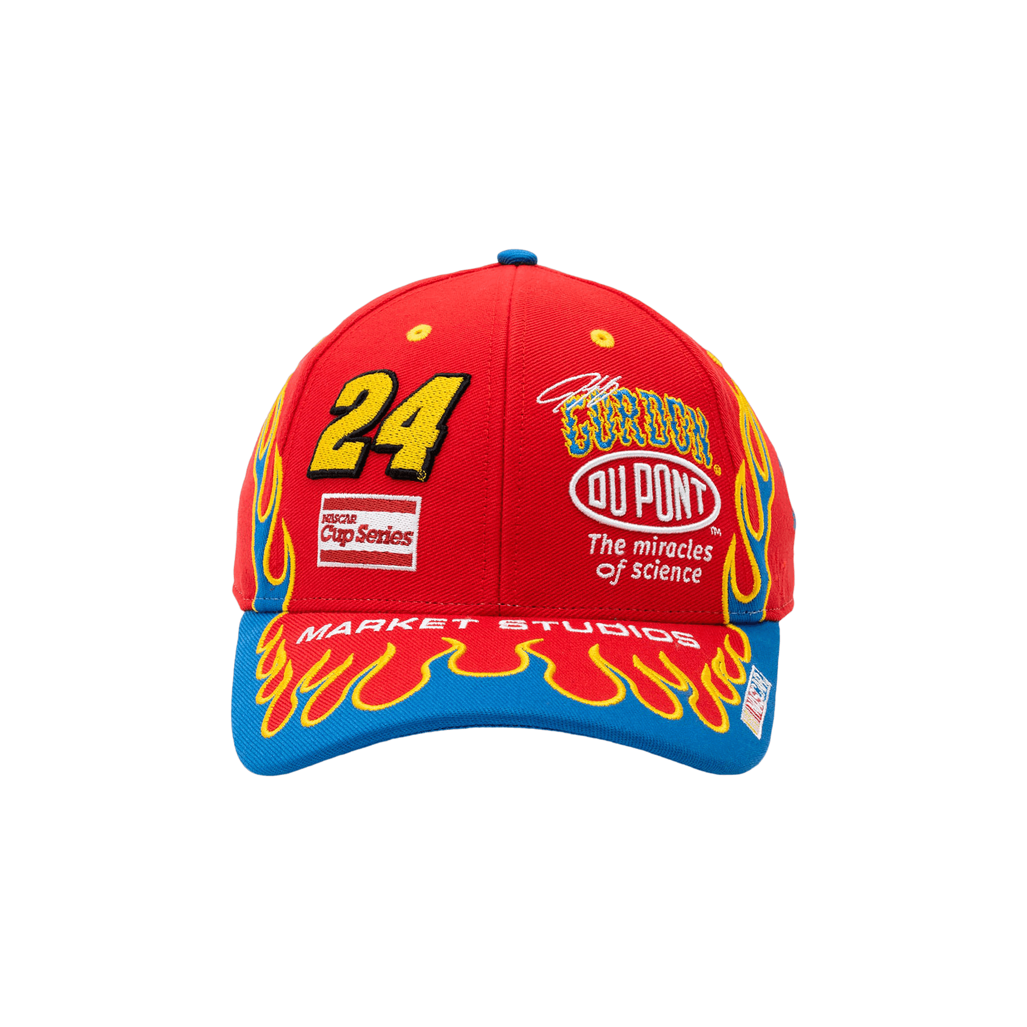 Market x NASCAR Legend Jeff Gordon 47 MVP Flames Cap 'Tourch Red'