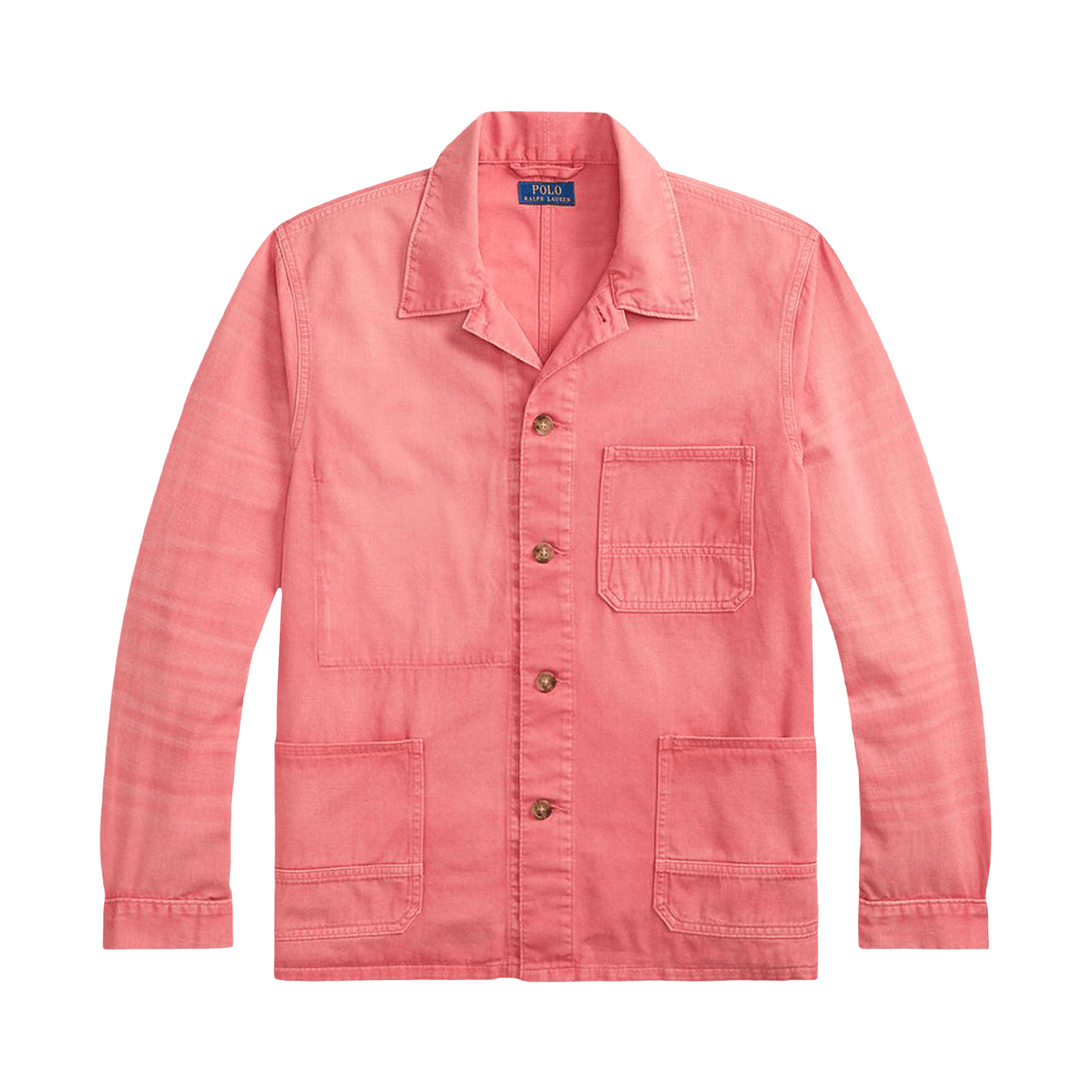 Polo Ralph Lauren Long-Sleeve Montauk Chino French Workwear Overshirt 'Faded Red'