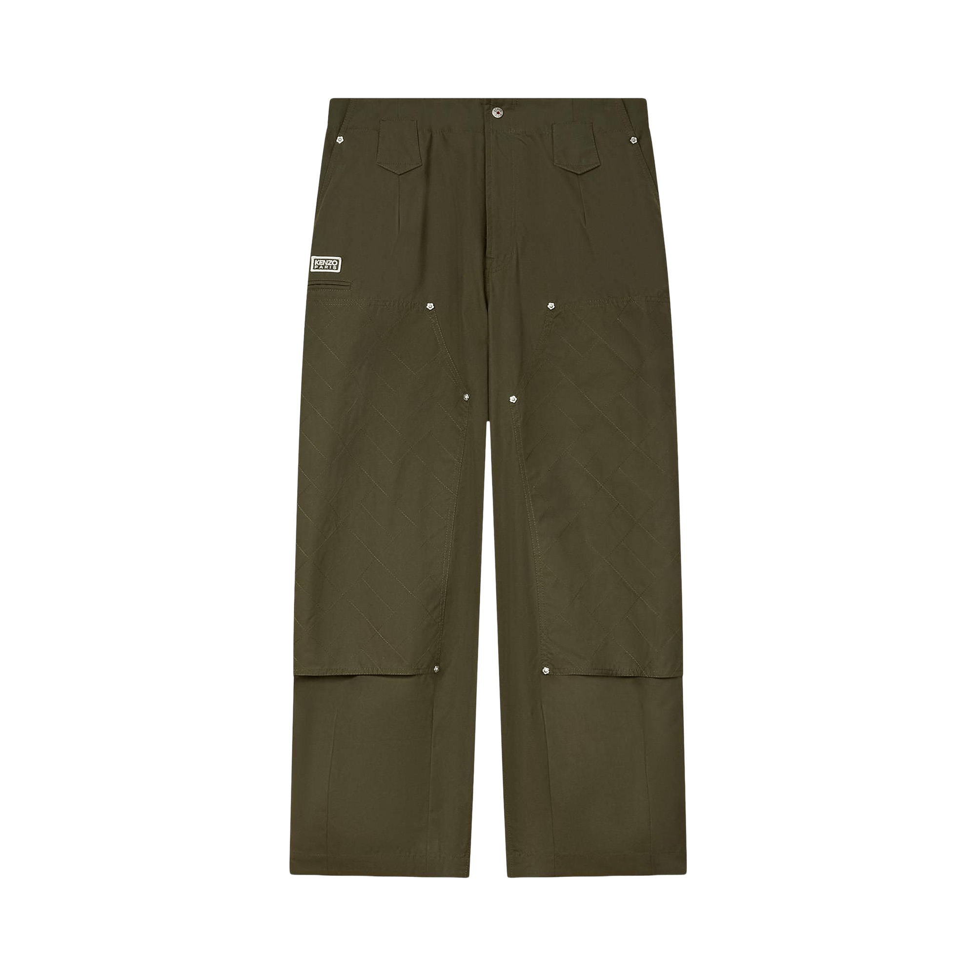 Kenzo Weave Double Knee Pant 'Green'