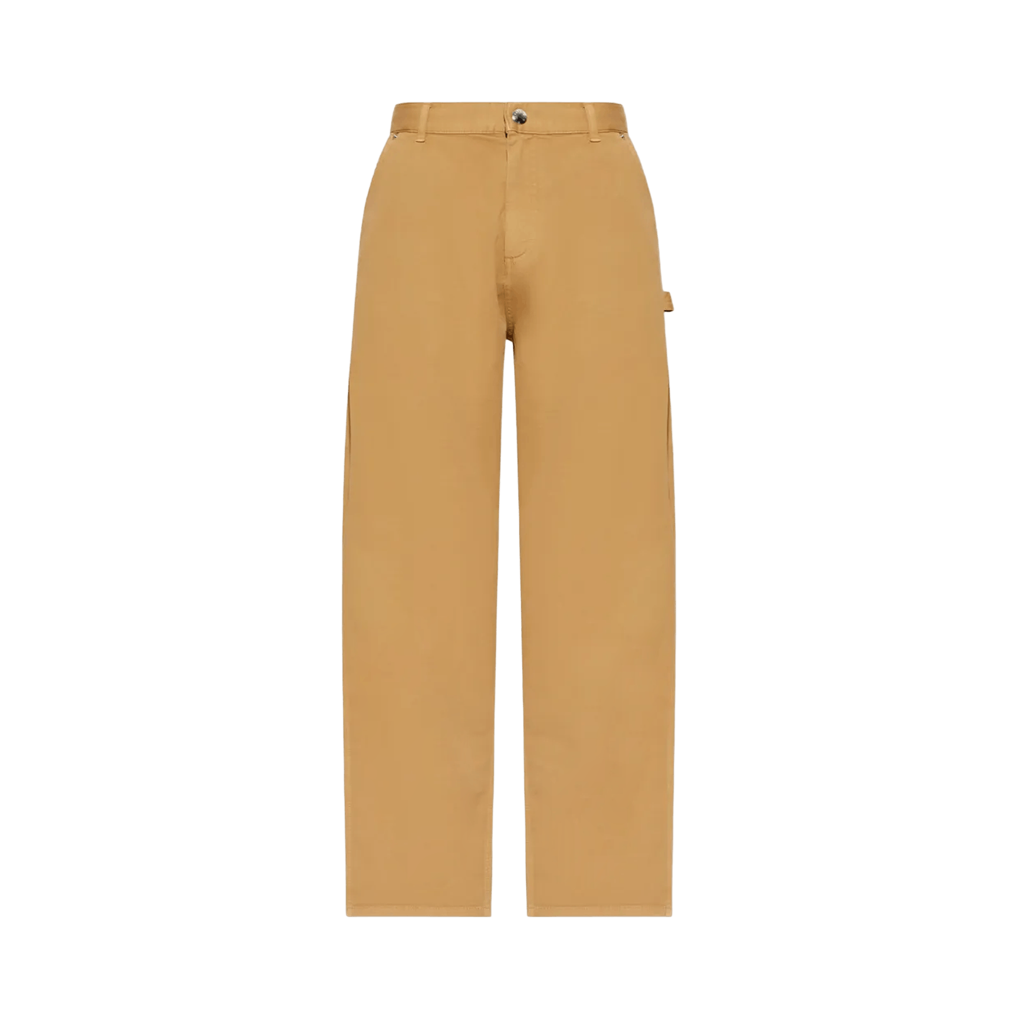 Moncler Button Up Zipper Straight Leg Trousers 'Camel'
