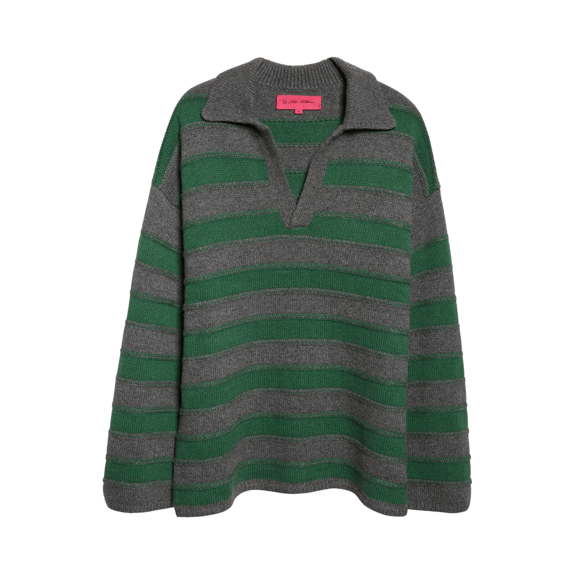 The Elder Statesman Dume Stripe Rugby 'Fern/Granite'