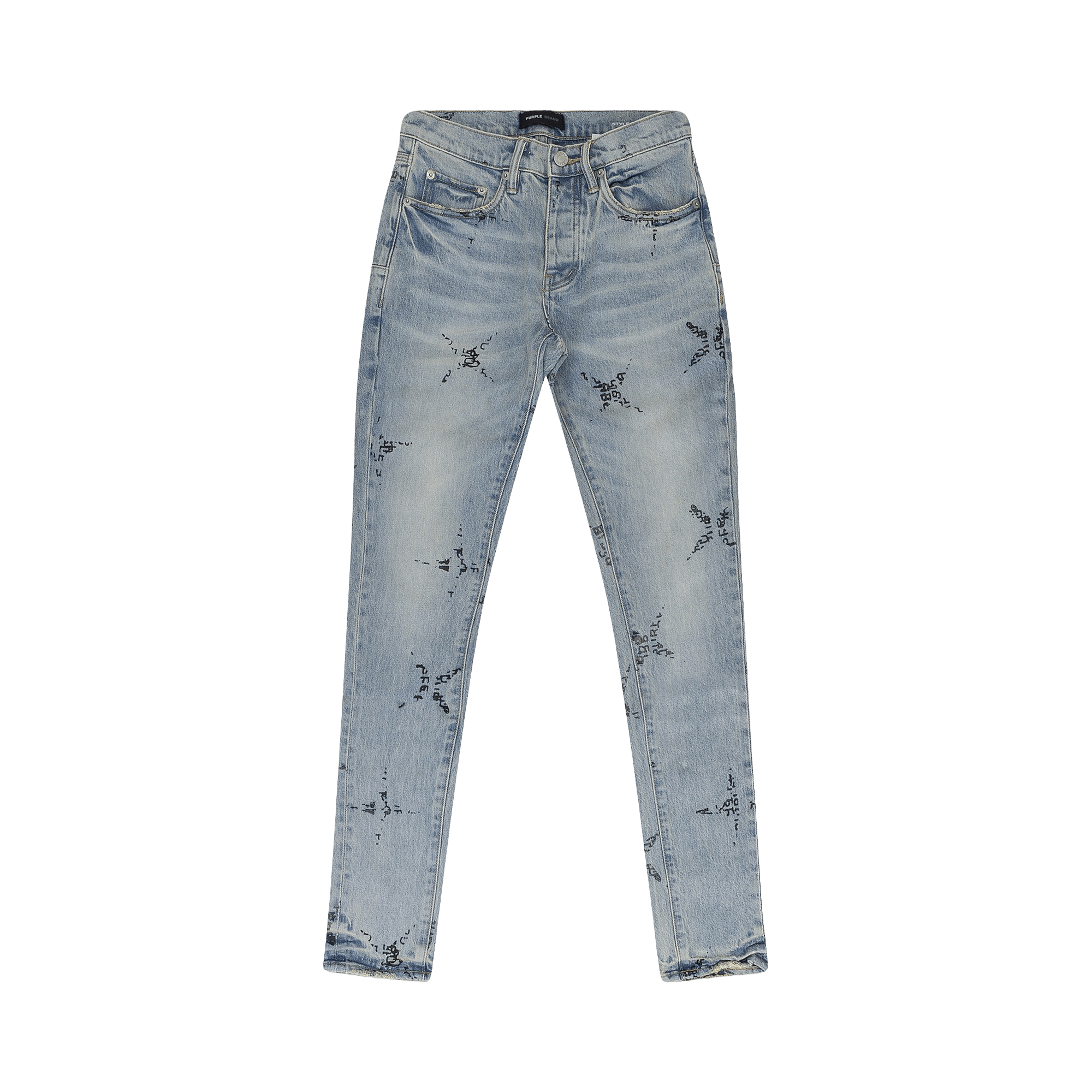 PURPLE BRAND Star Monogram P001 Skinny Jeans 'Blue'