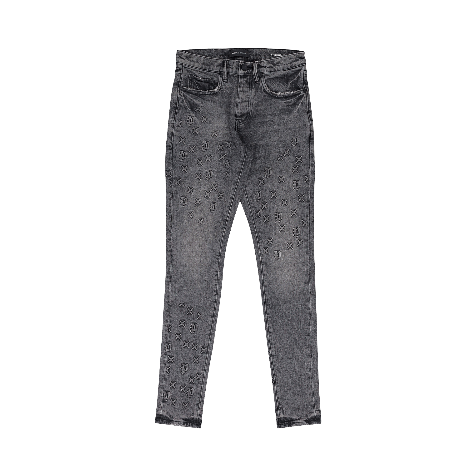 PURPLE BRAND Embossed P001 Denim 'Grey'