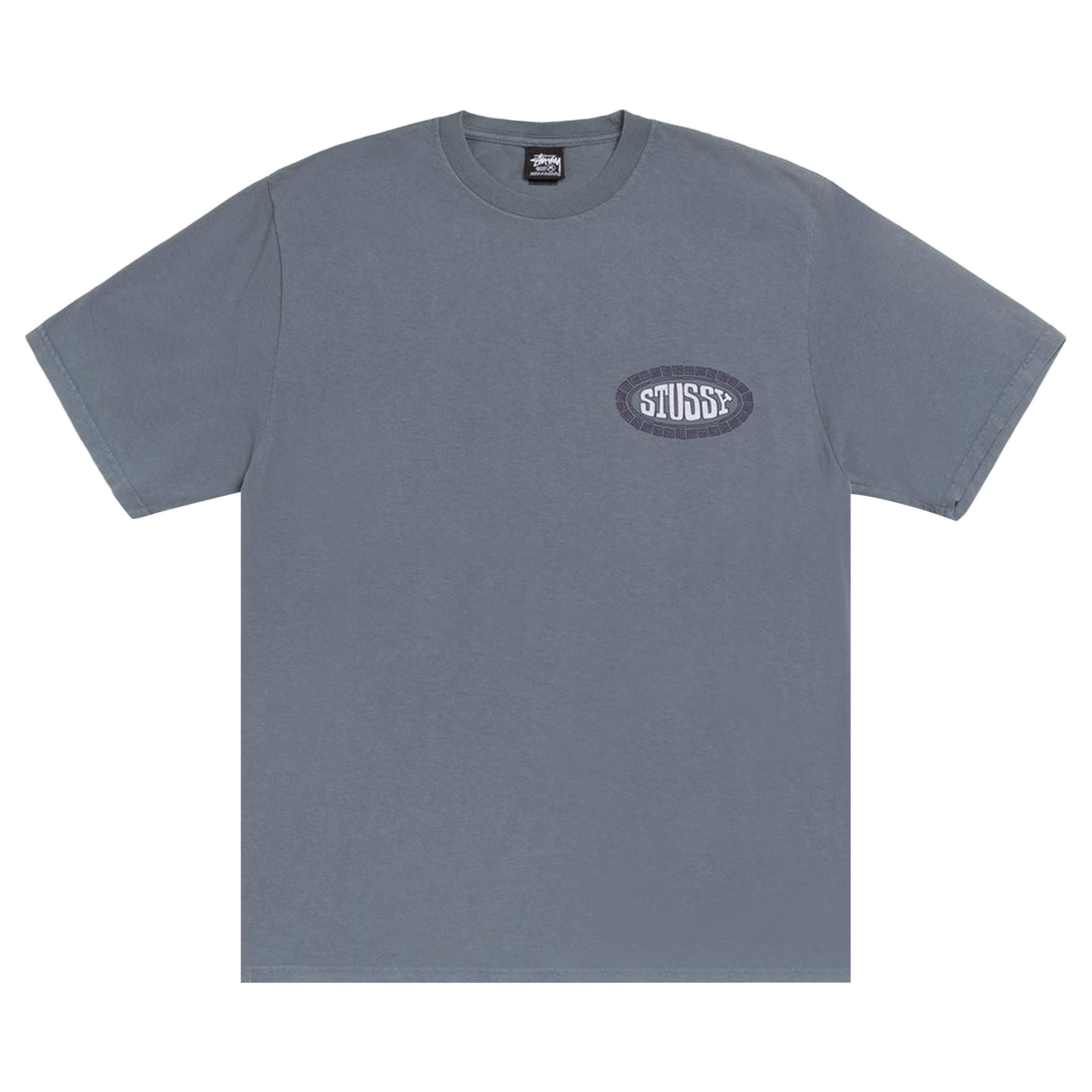 Stussy Tile Oval Tee Pigment Dyed 'Navy'