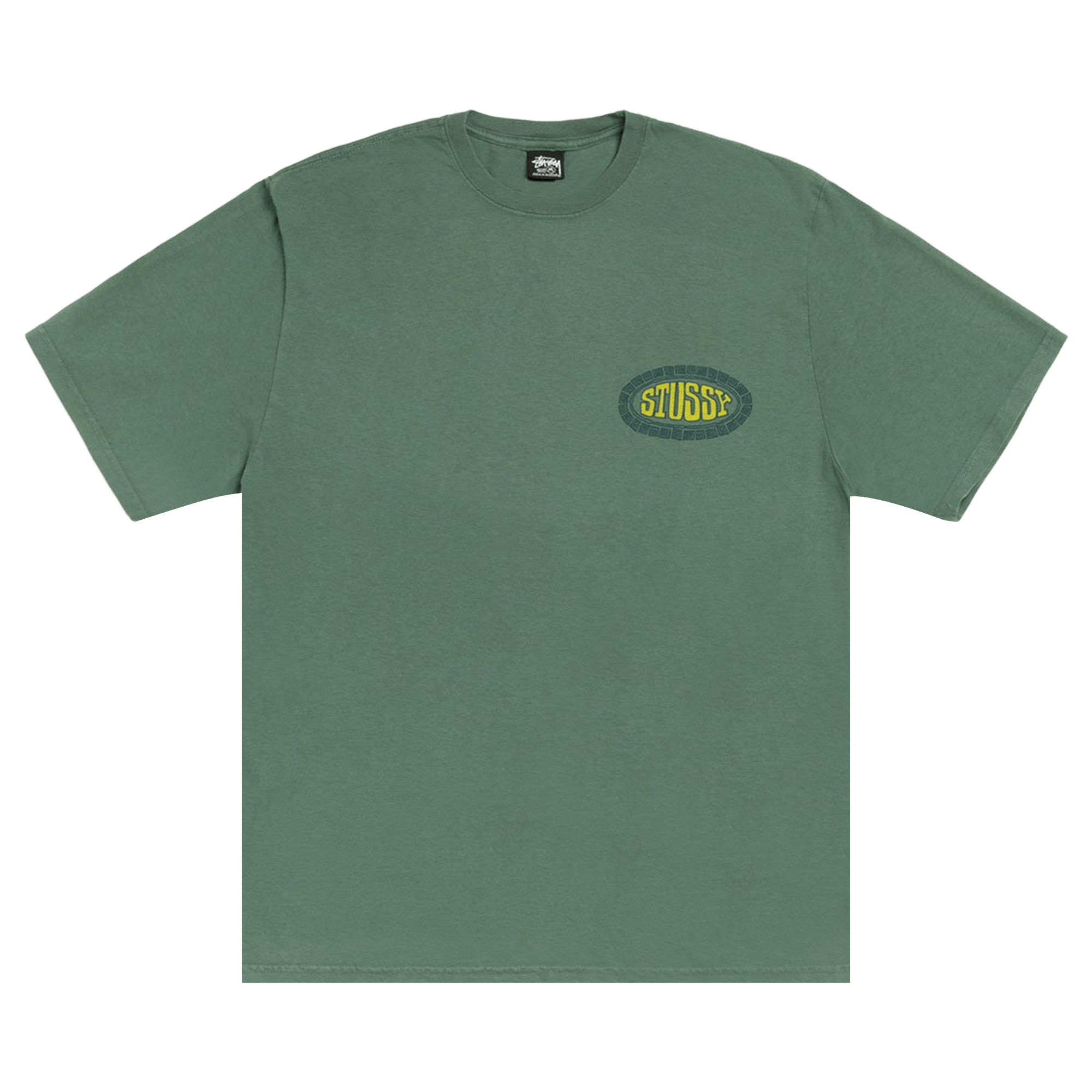 Stussy Tile Oval Tee Pigment Dyed 'Pine'