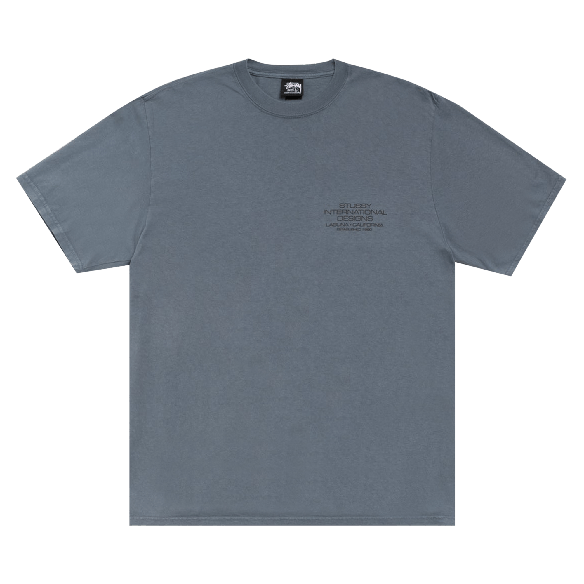 Stussy International Design Tee Pigment Dyed 'Navy'