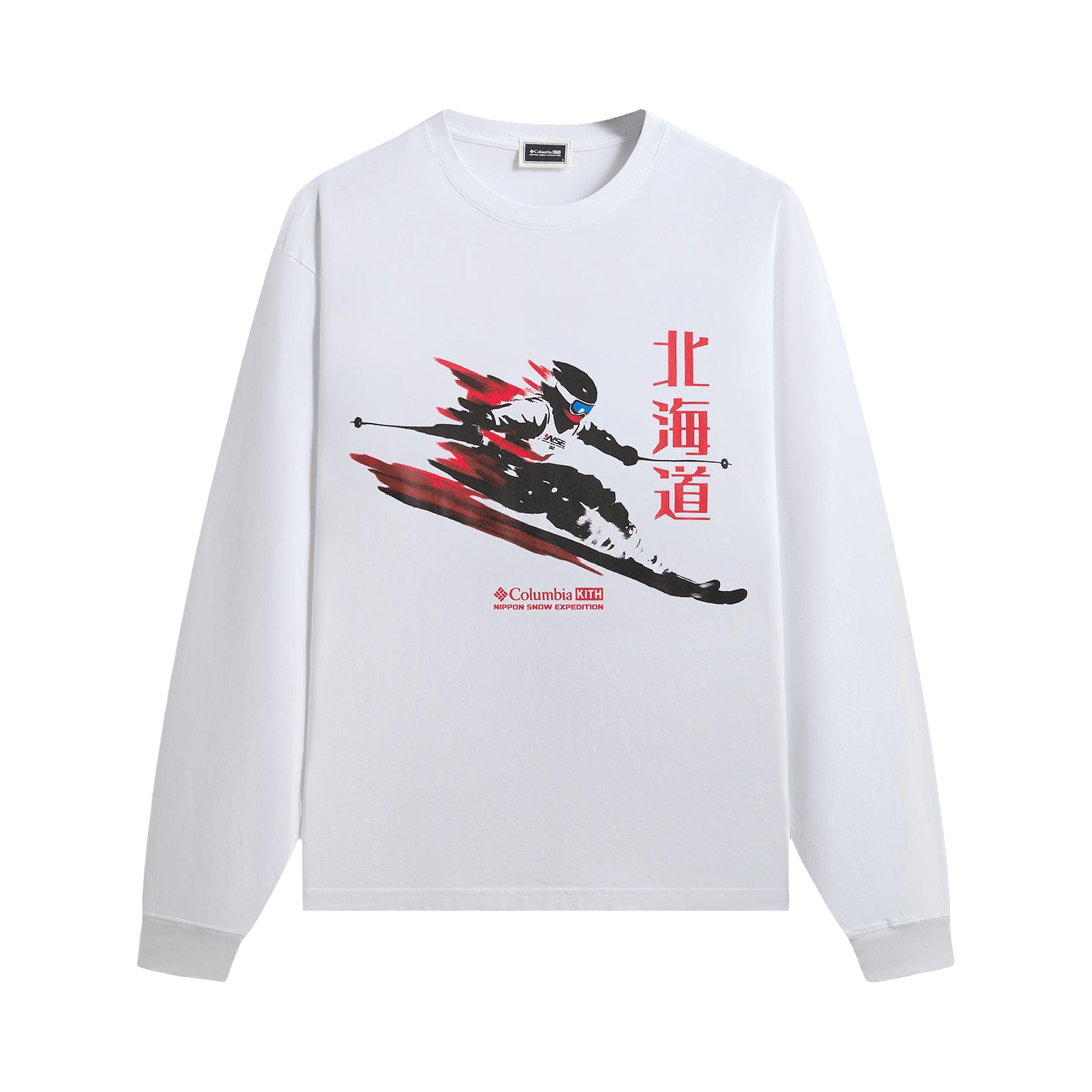 Kith For Columbia Skier Vintage Long-Sleeve Tee 'White'