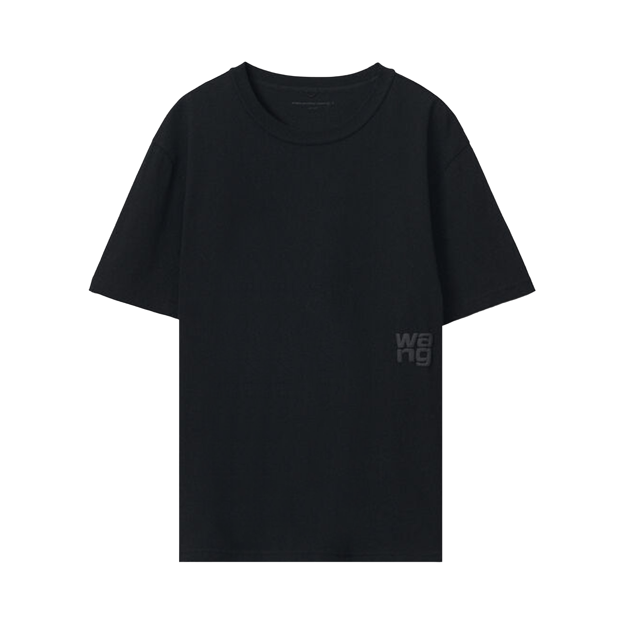 Alexander Wang Puff Logo Tee In Cotton Jersey 'Black'
