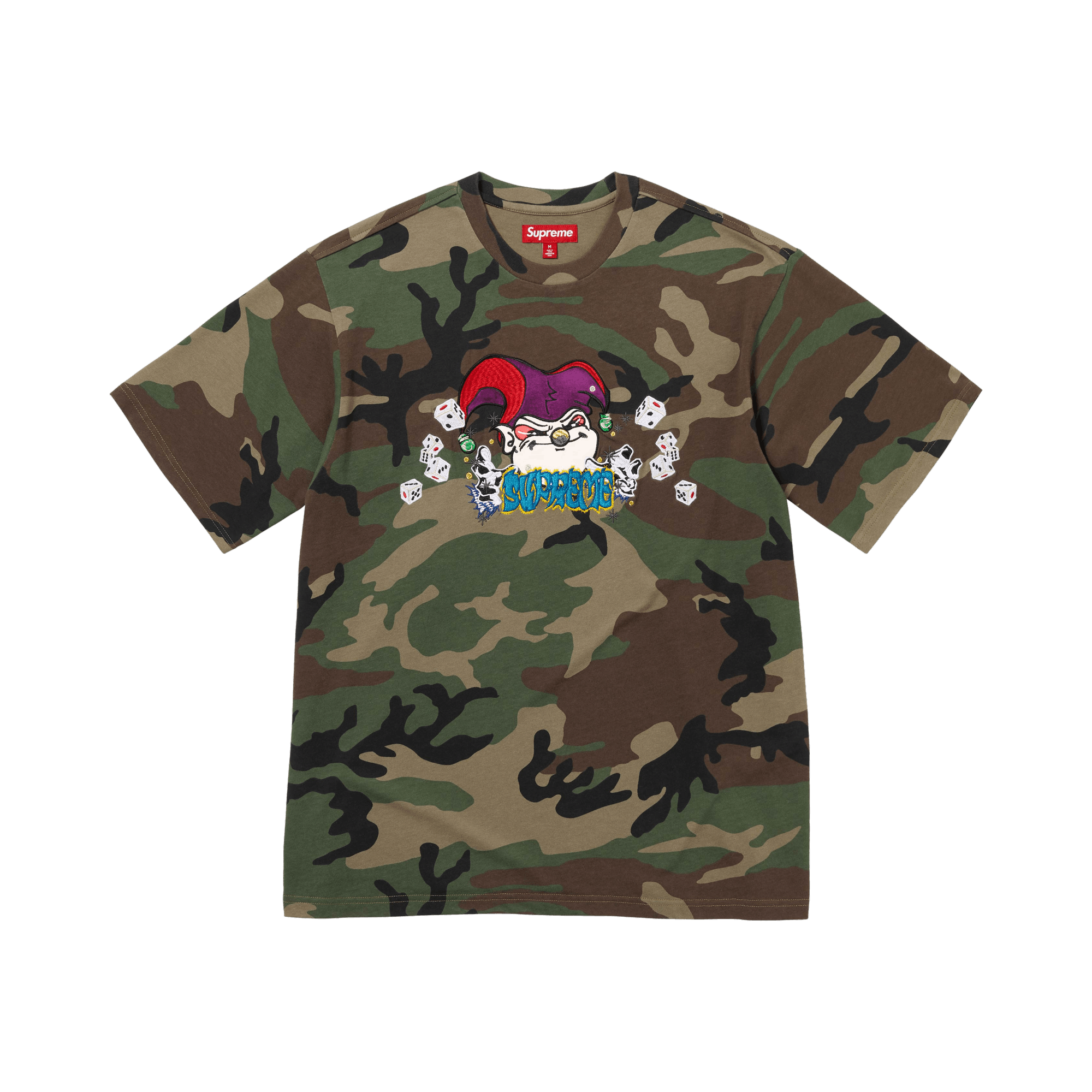 Supreme Aoi Jester Short-Sleeve Top 'Woodland Camo'