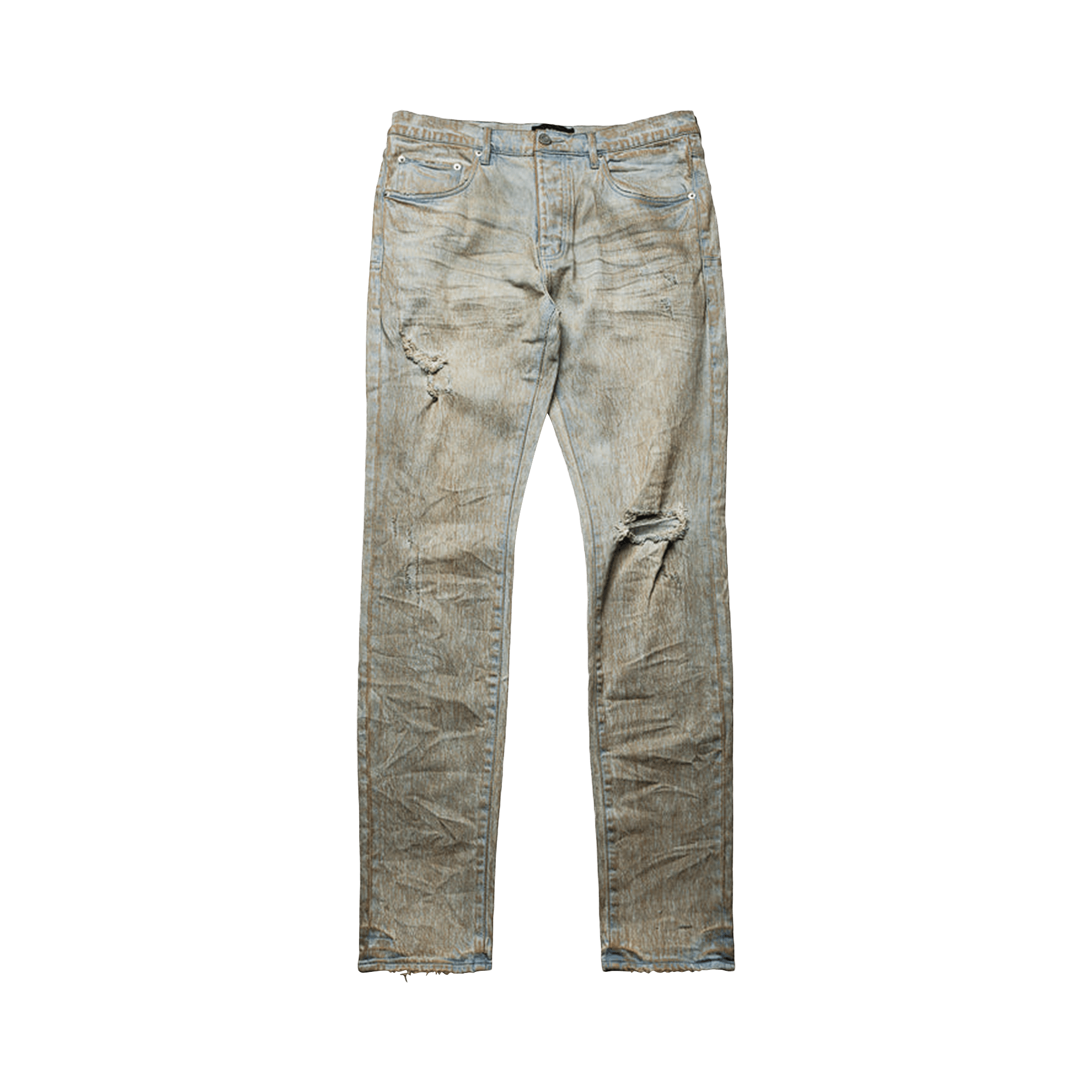 PURPLE BRAND Low Rise Skinny Leg Mud Jean 'Tan'