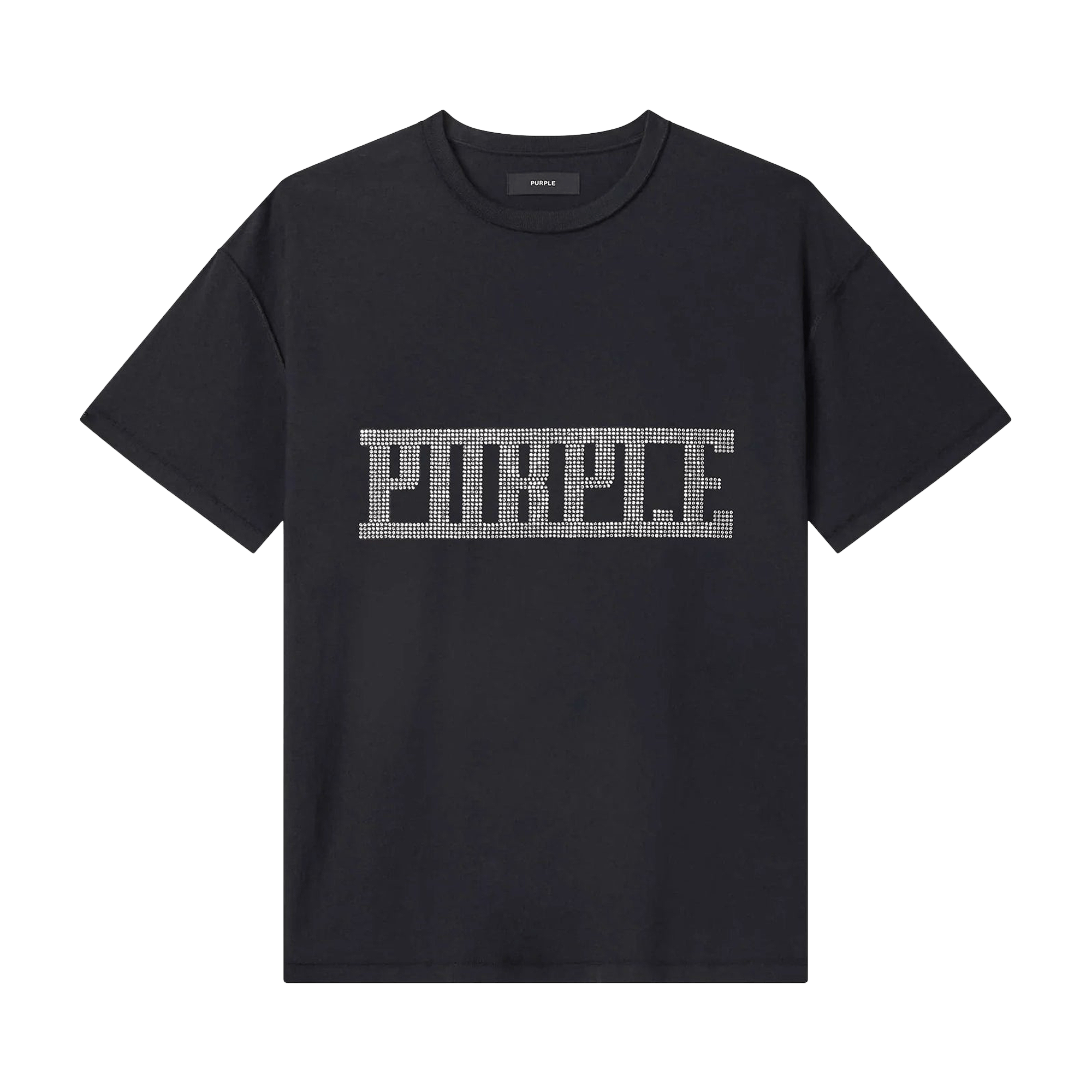 PURPLE BRAND Crystal Plaque T-Shirt 'Black'
