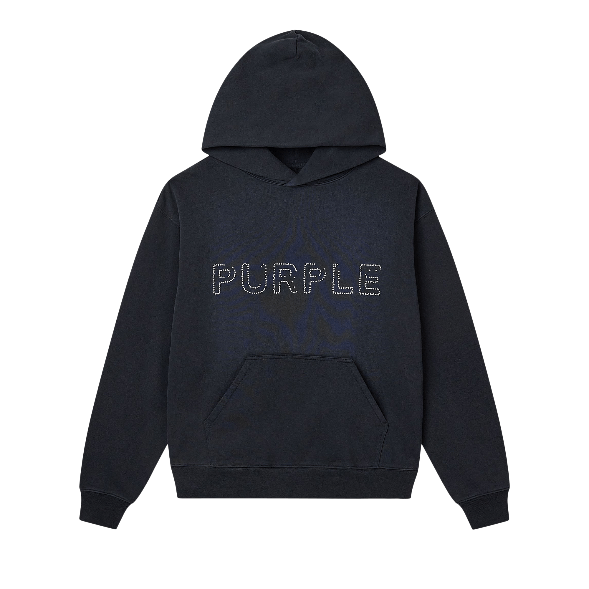 PURPLE BRAND French Terry Pullover Hoodie 'Black'