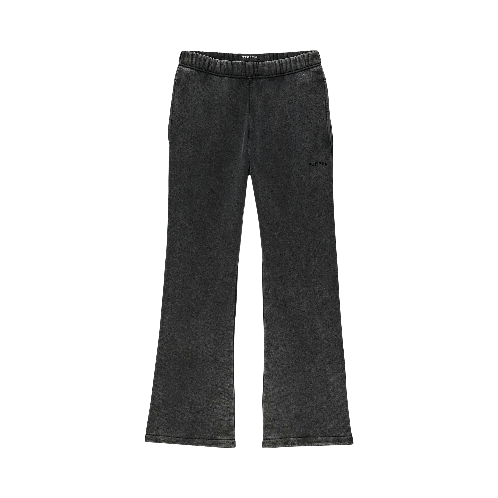 PURPLE BRAND Fleece Flared Pant 'Black'