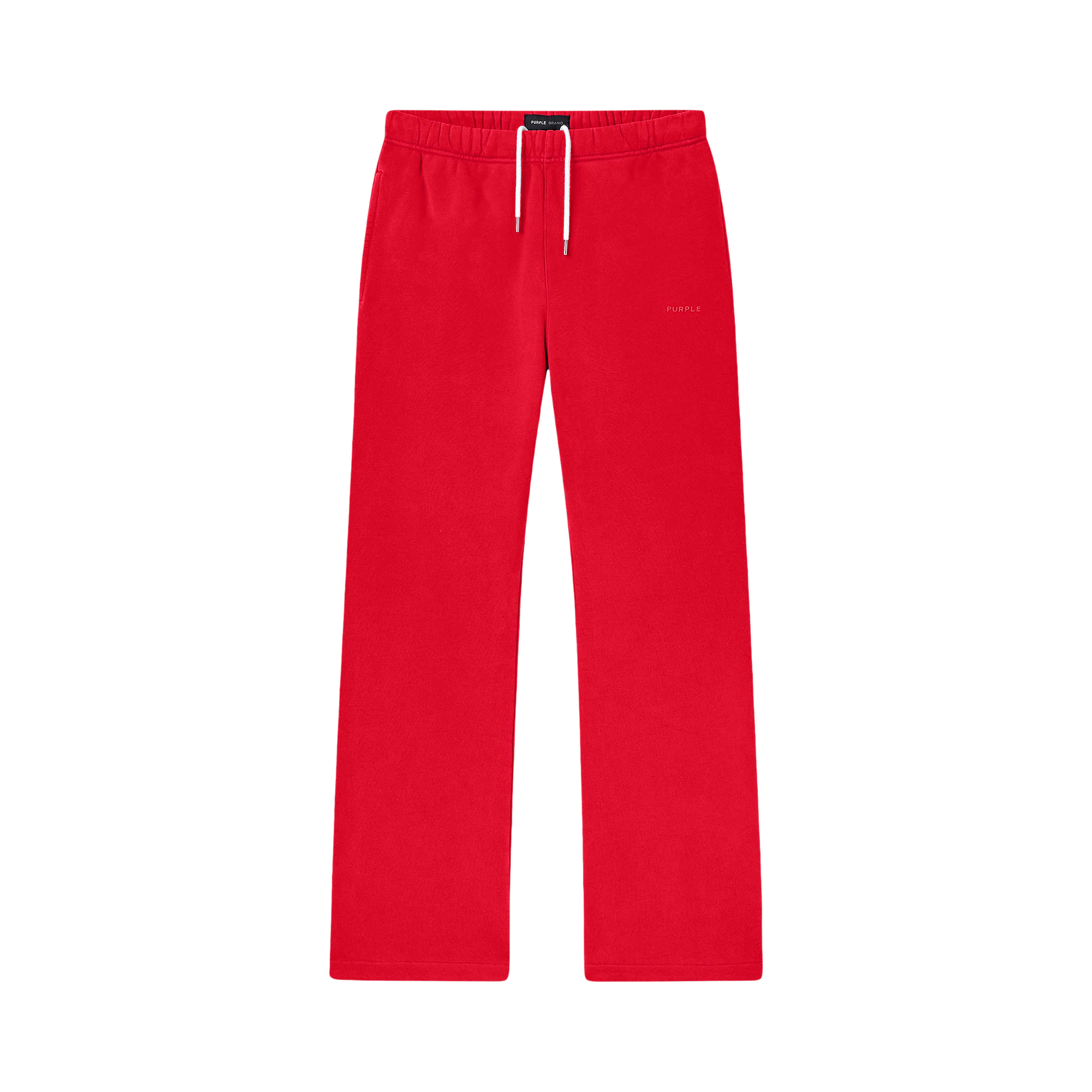 PURPLE BRAND Fleece Flared Pant 'Red'