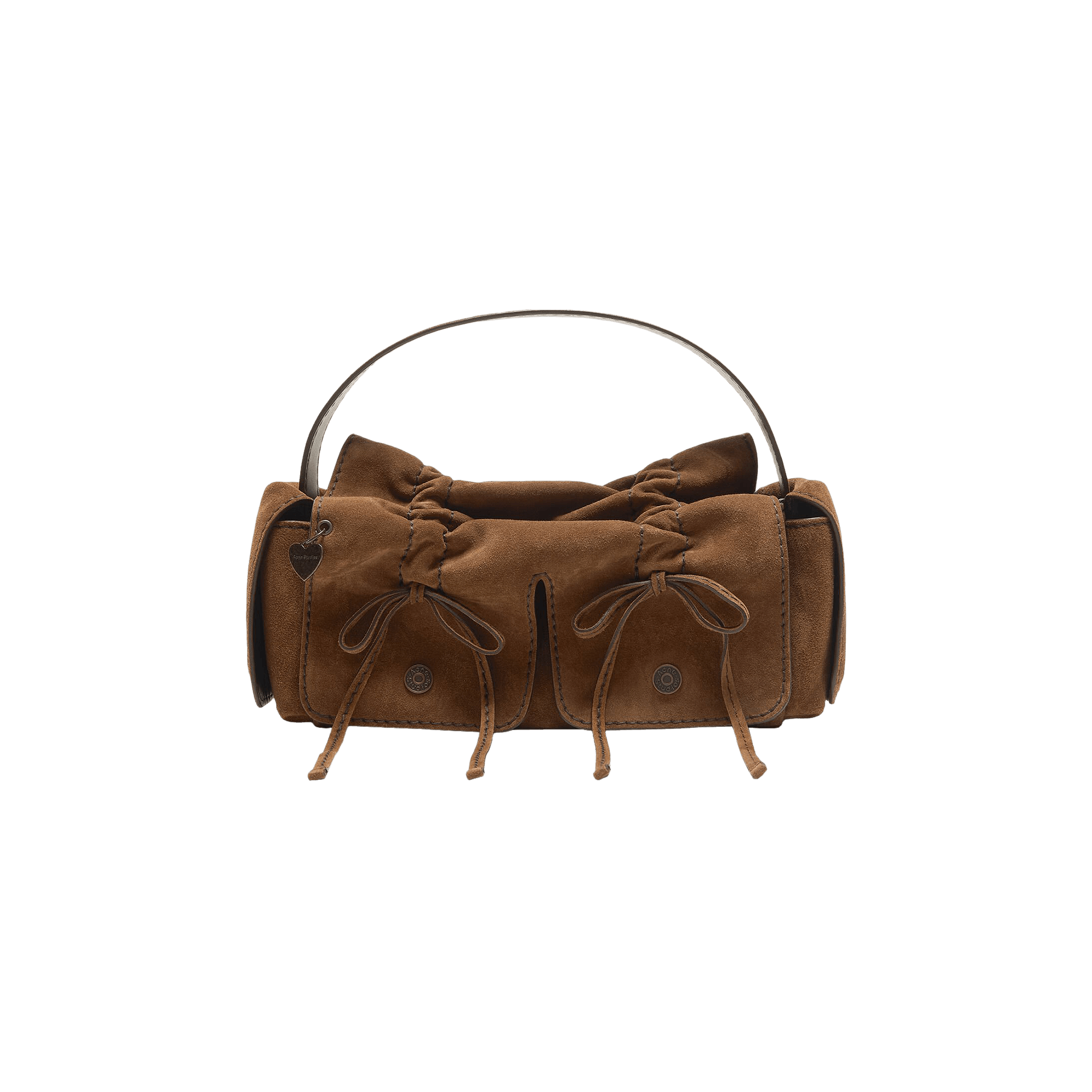 Acne Studios Multipocket Suede Shoulder Bag 'Cognac Brown'