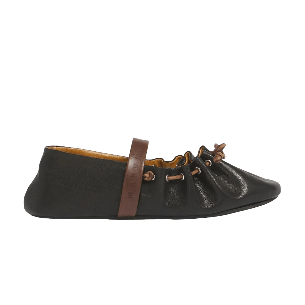 Marni Wmns Dancer Shoe 'Black Brown'