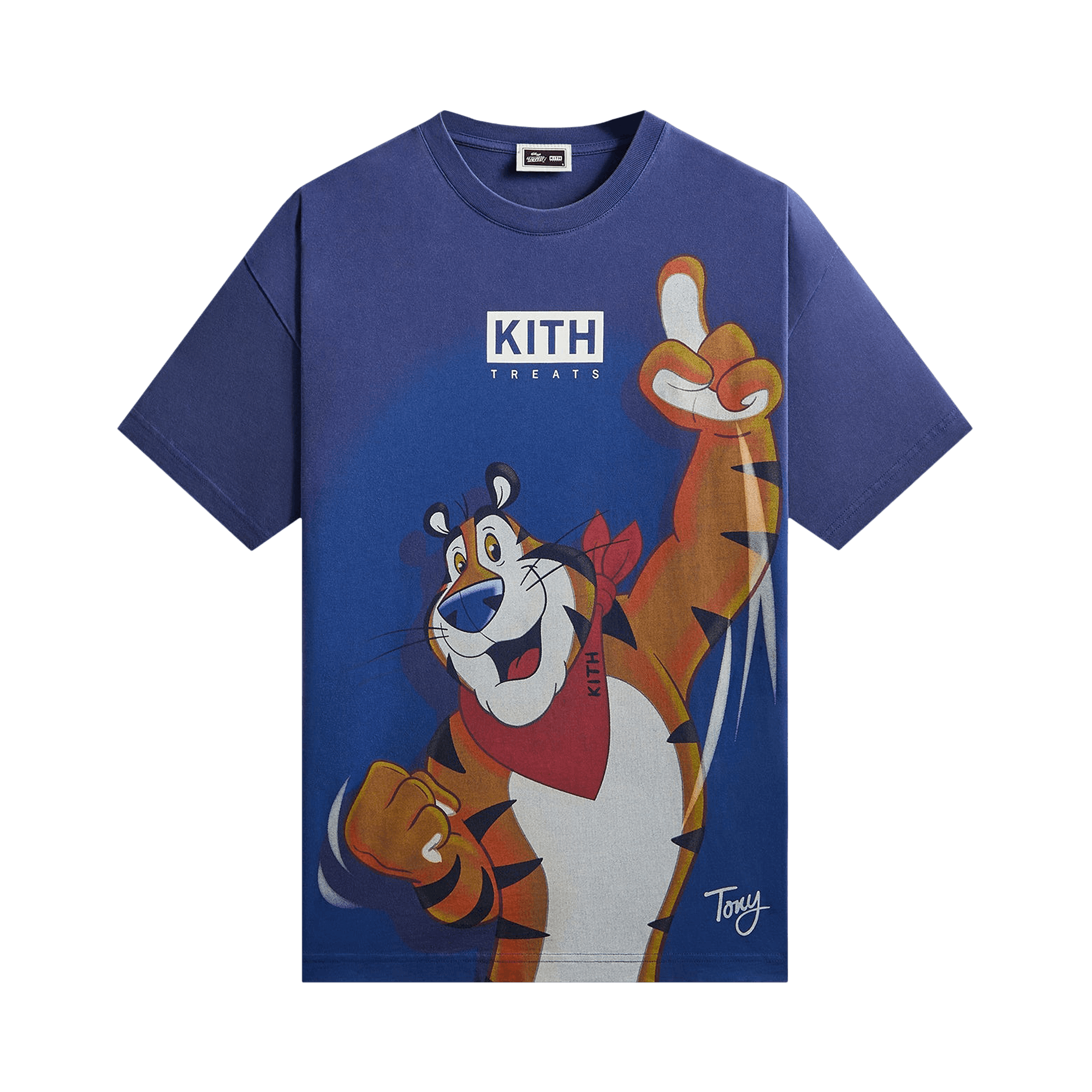 Kith Treats For Kellogg’s Frosted Flakes Cereal & Tony The Tiger Vintage Tee 'Current'