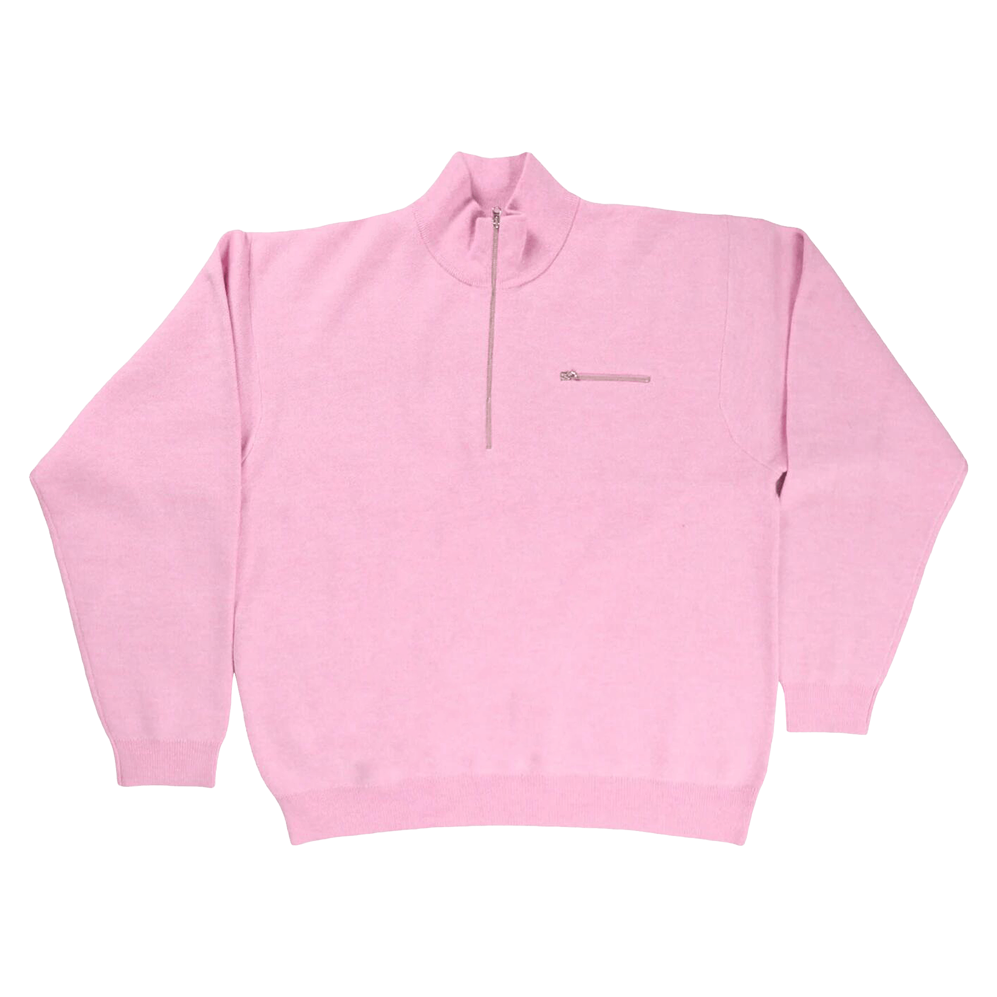 Stussy Half Zip Mock Neck Sweater 'Pink'