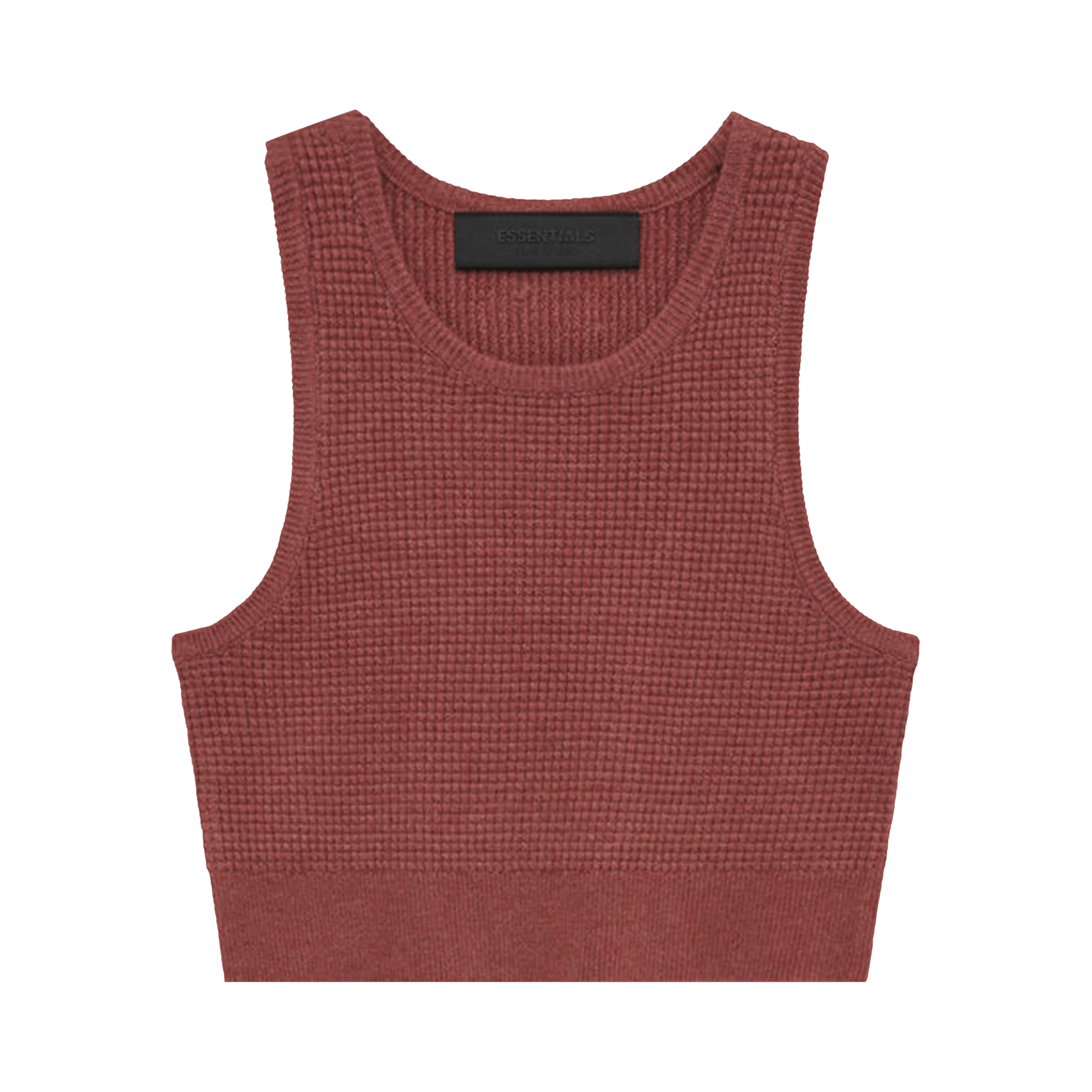 Fear of God Essentials Waffle Sport Tank 'Crimson'