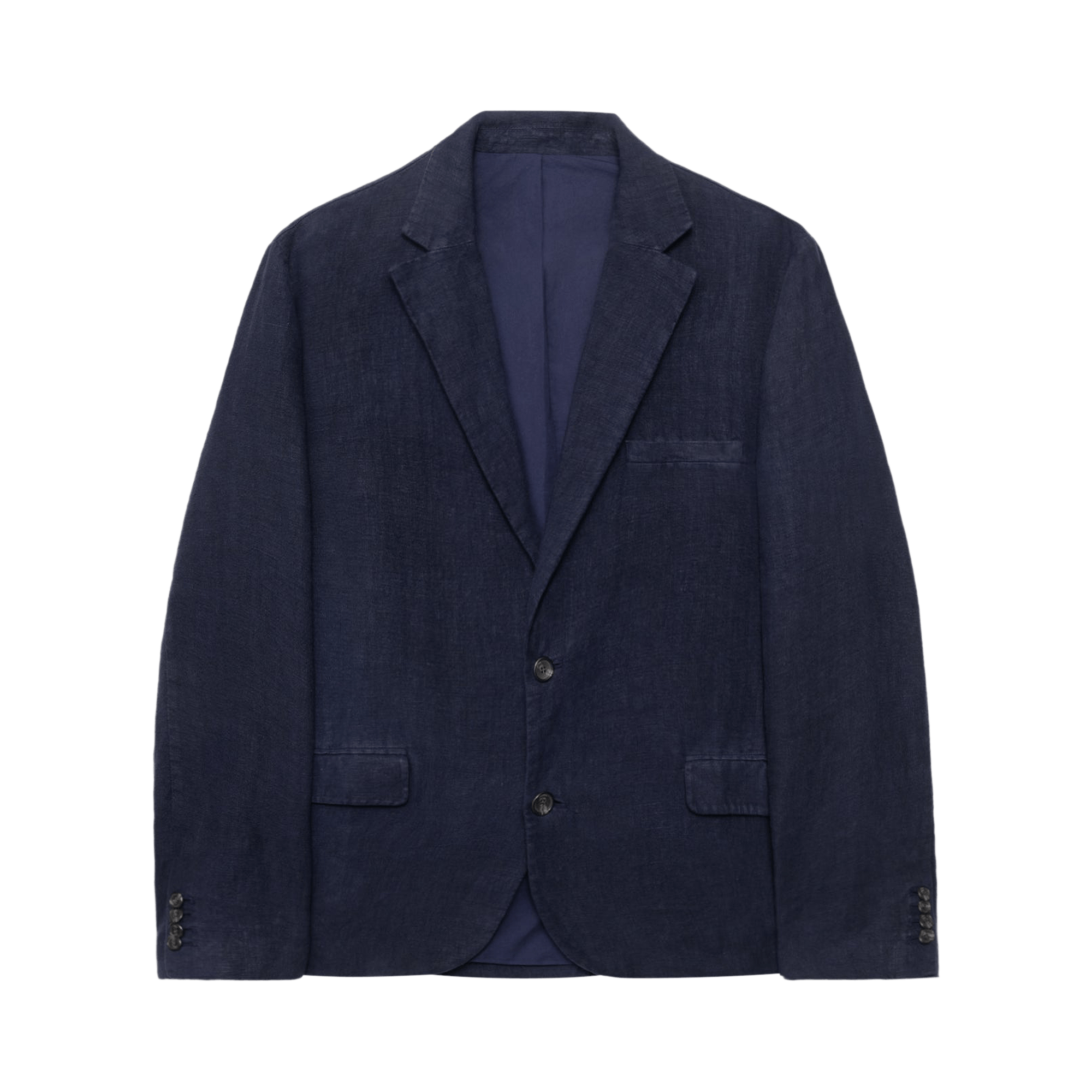 Stussy Blazer Textured Linen 'Navy'