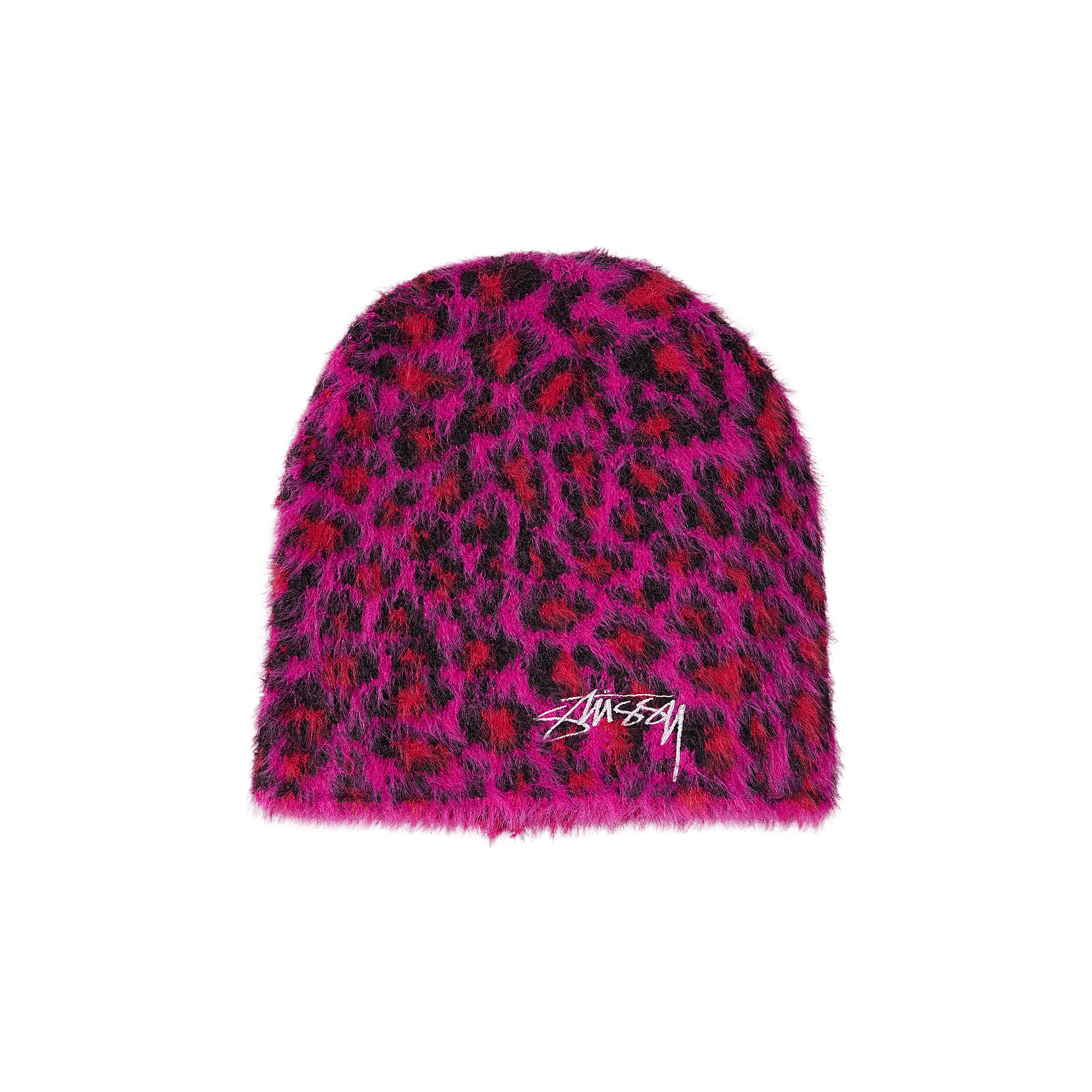 Stussy Leopard Pattern Skullcap 'Pink'