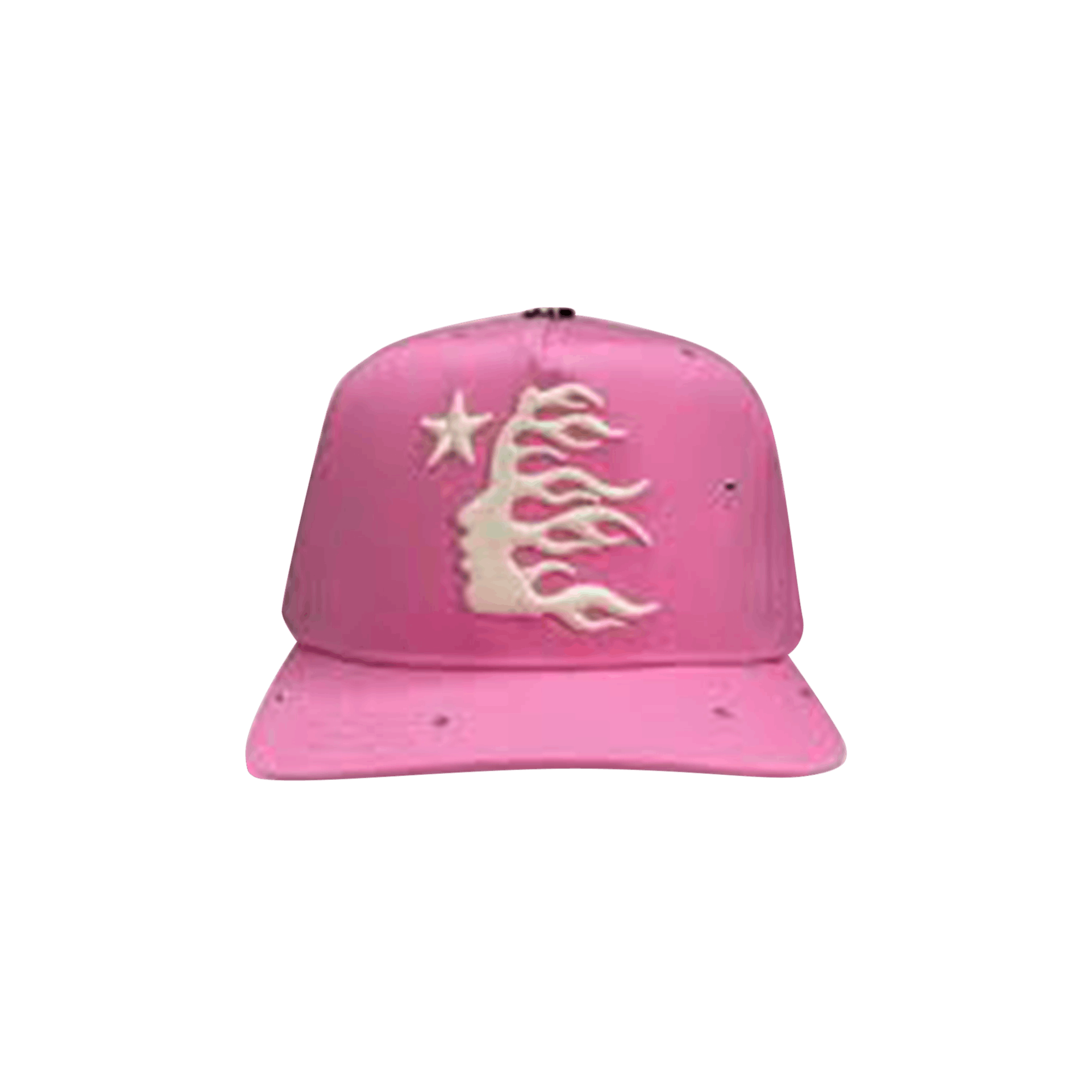 Hellstar OG Logo Rhinestone Snapback Hat 'Pink'
