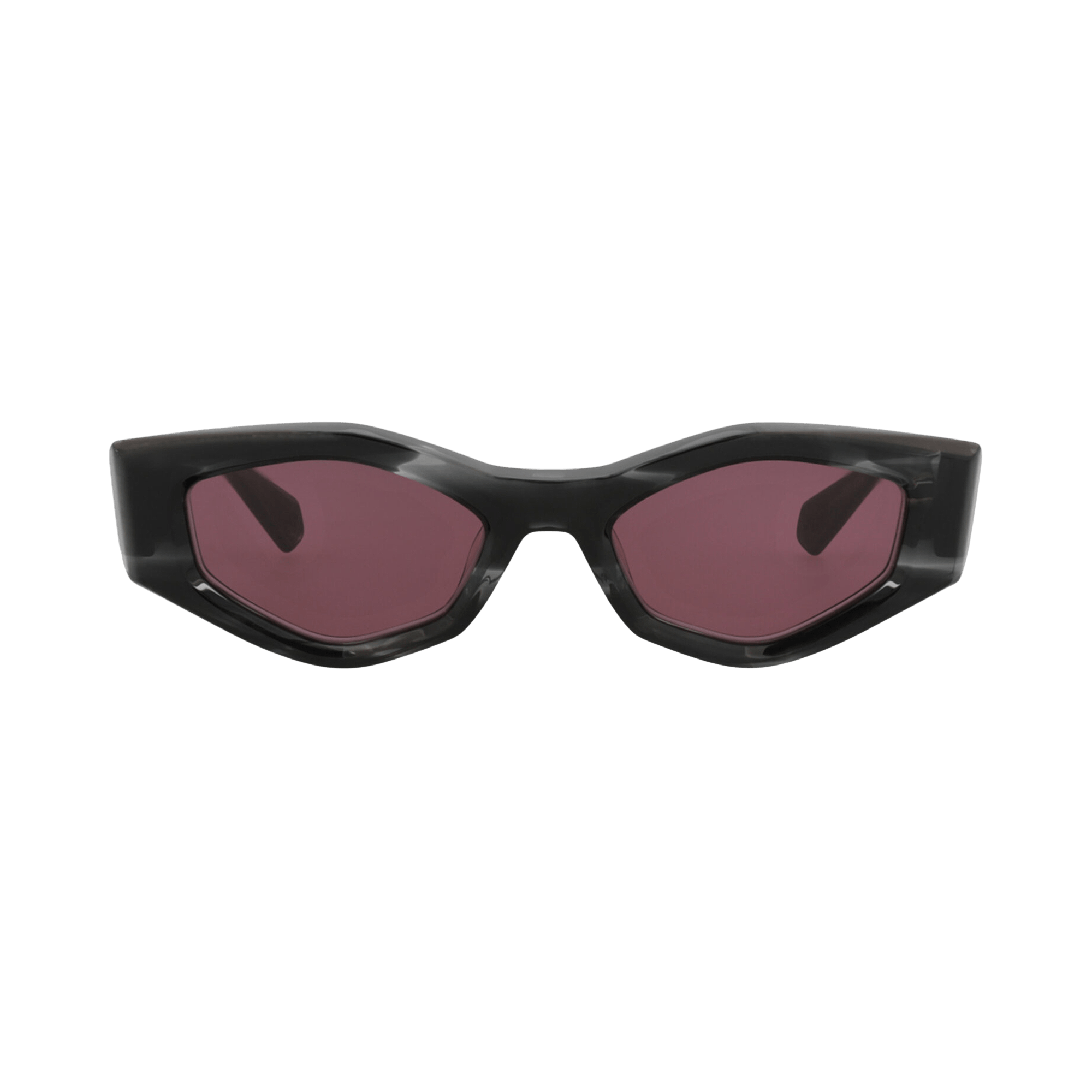 Valentino Cat Eye Frame Acetate Sunglasses 'Black/Bordeaux'