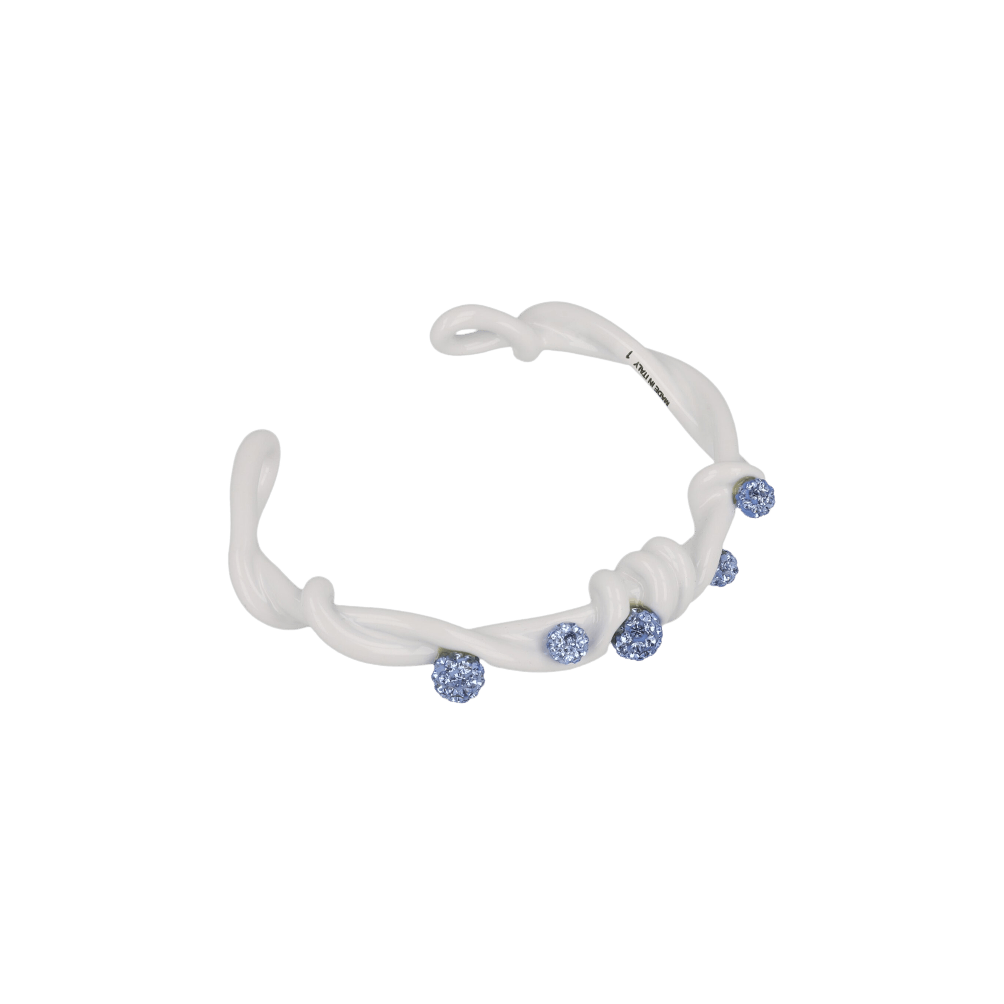 Givenchy Twisted Crystal Embellished Bracelet 'Off White'