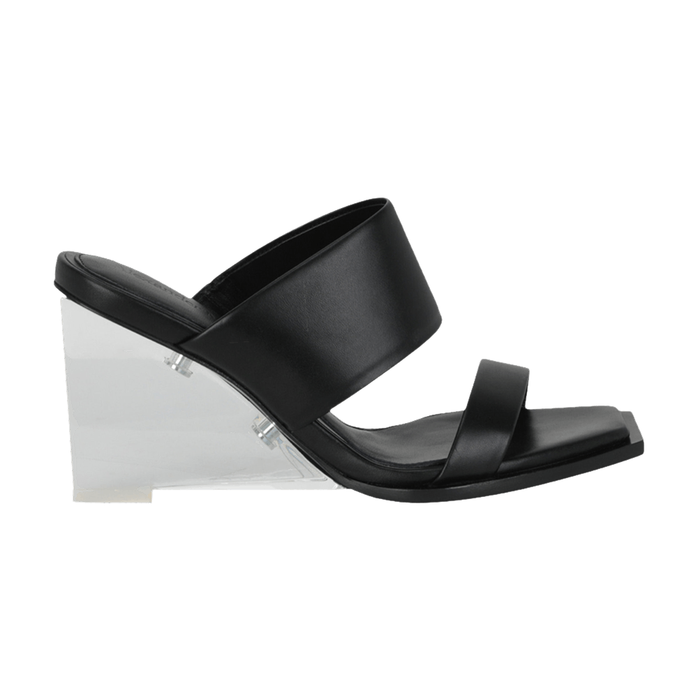 Alexander McQueen Wmns Shard Leather Sandal 'Black'