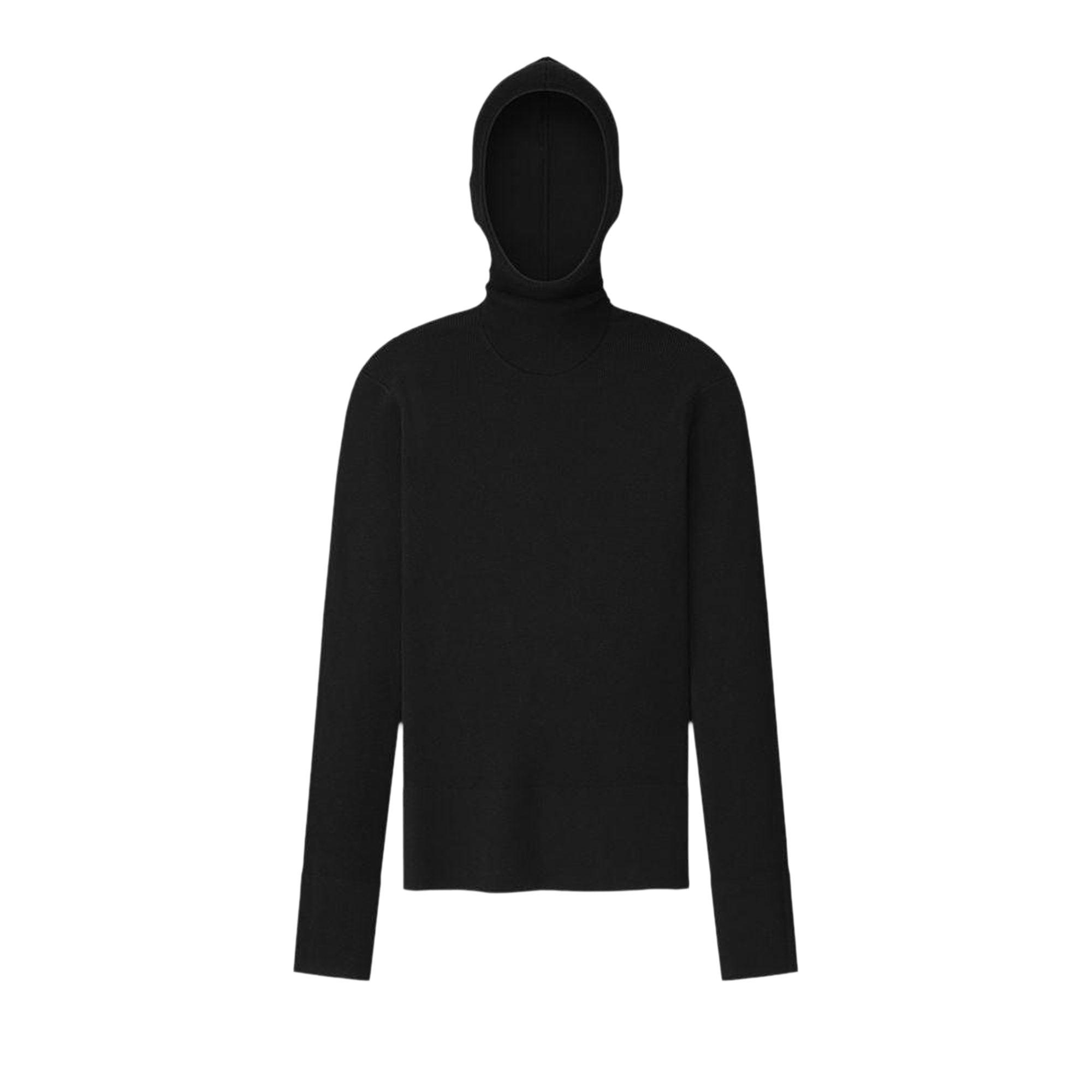 Fear of God Essentials Long-Sleeve Hooded Rib Top 'Vintage Black'