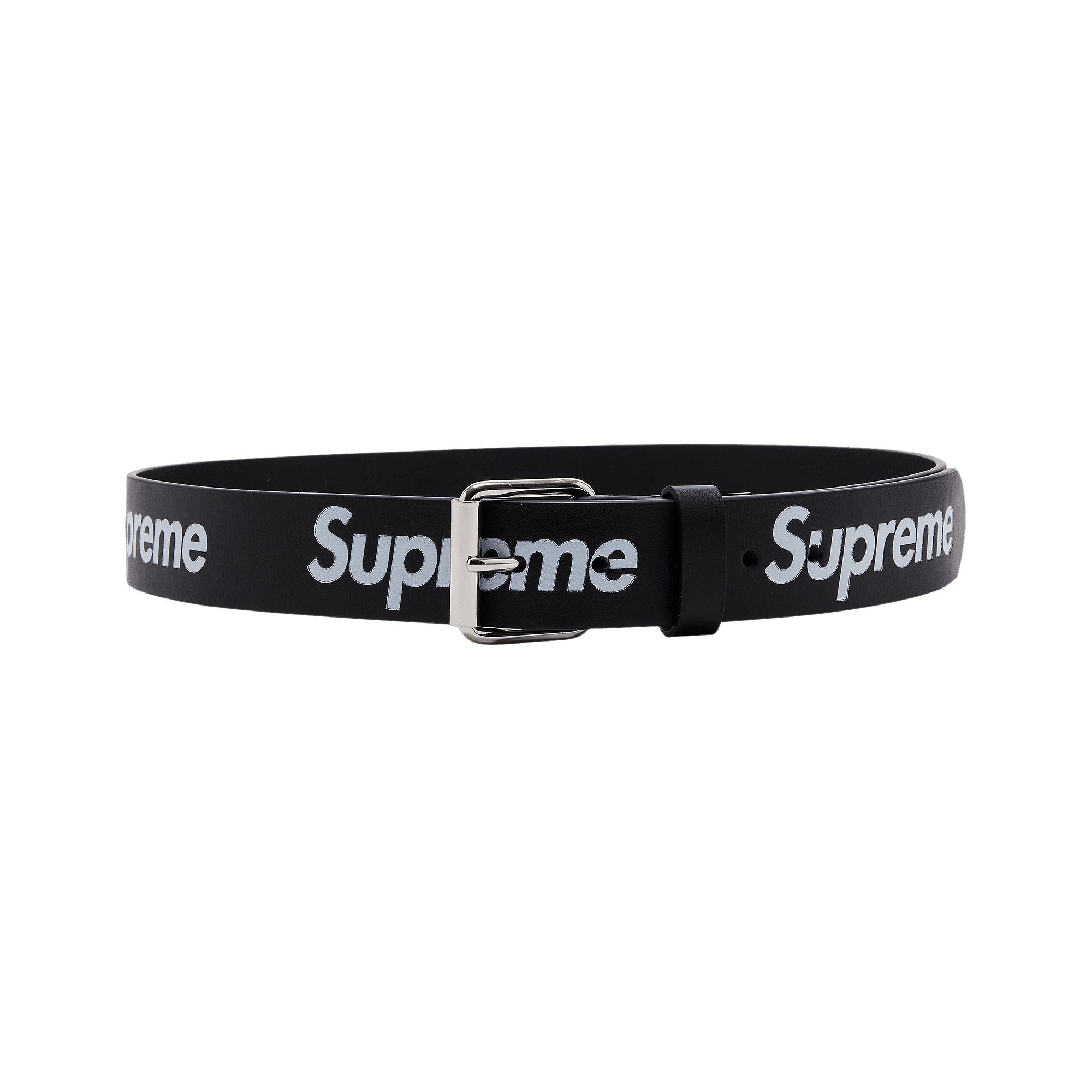 Supreme Repeat Leather Belt 'Black'
