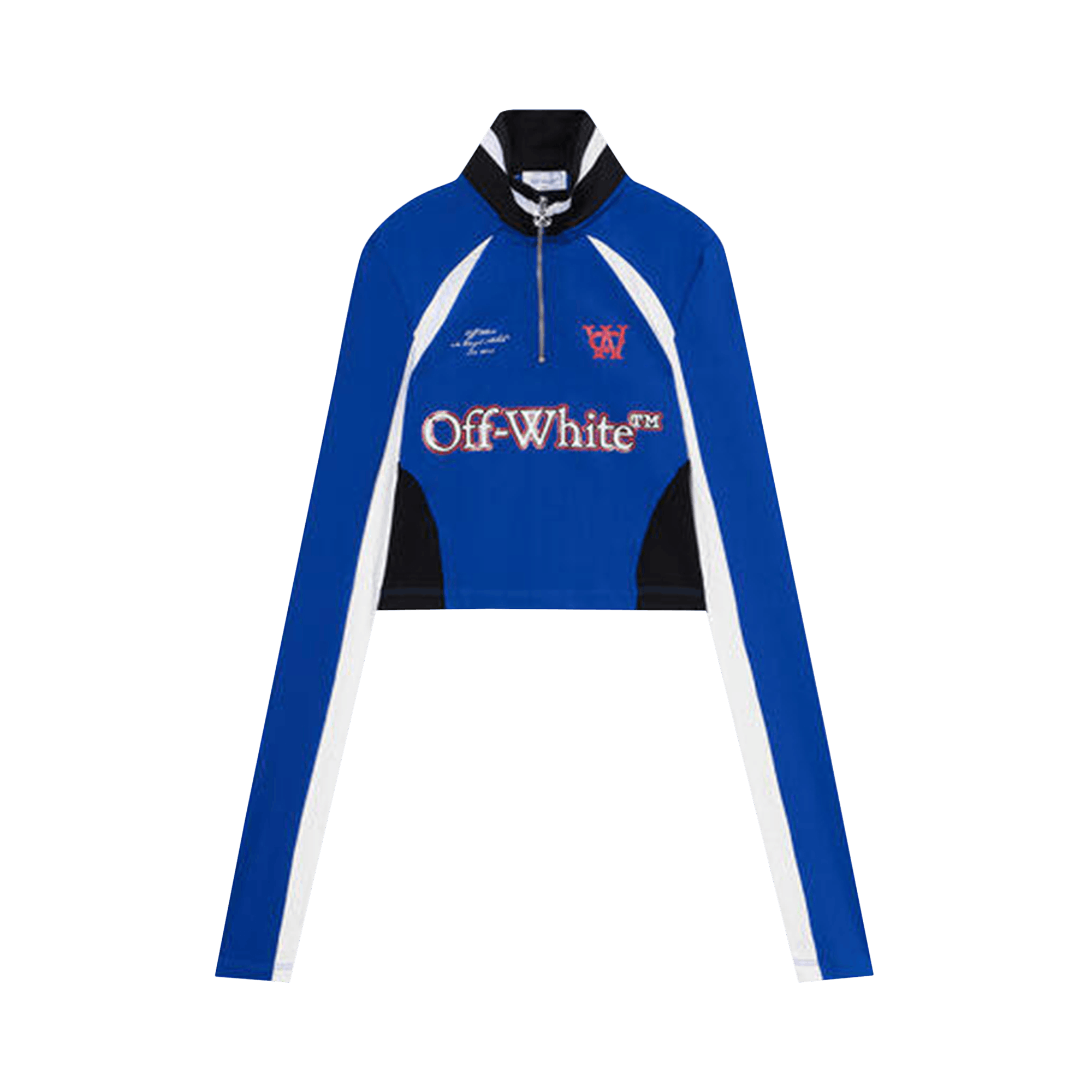 Off-White Tech Jersey Serena Long-Sleeve Top 'Electric Blue/White'