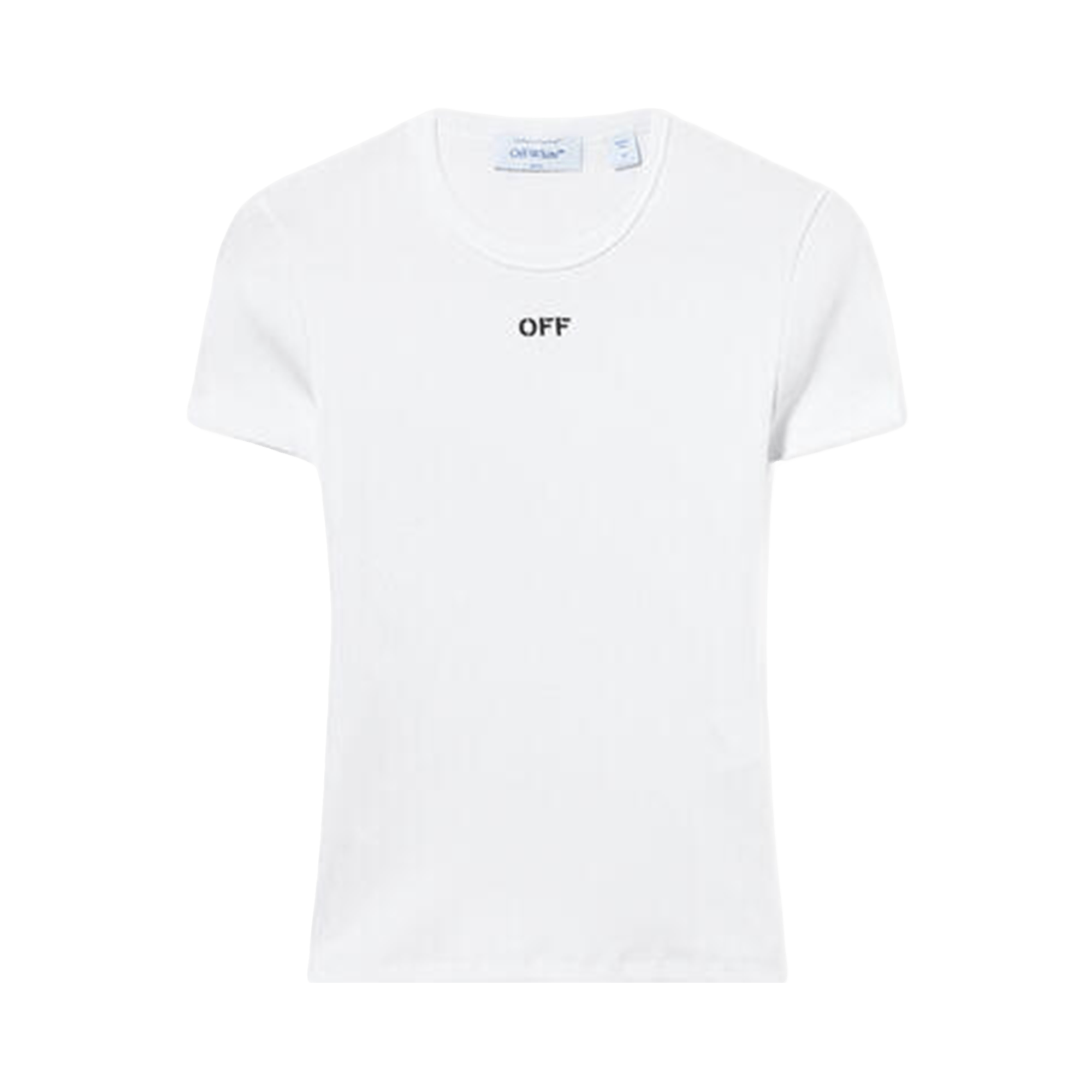 Off-White Off Stamp Rib Basic Tee 'White/Black'