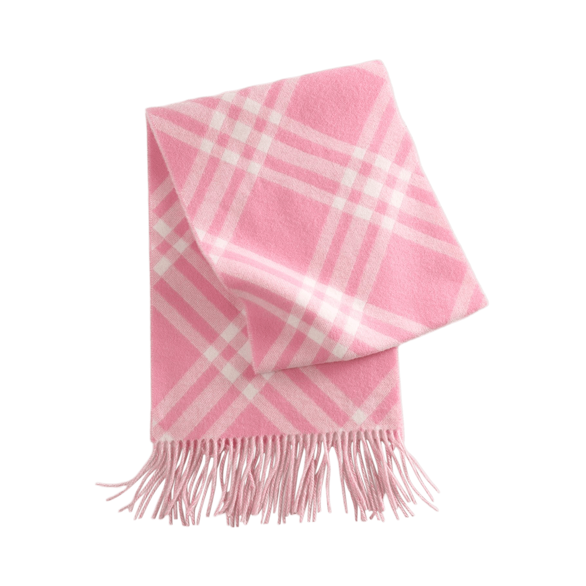 Burberry MU Check Cashmere Scarf 'Sugar Pink'