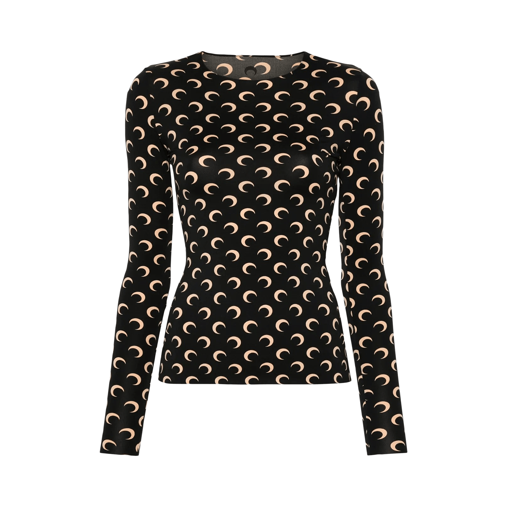 Marine Serre Regenerated AOM Jersey Second Skin Long-Sleeve 'Inverse Tan'