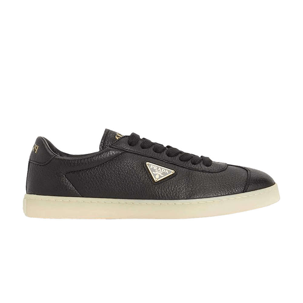 Prada Deerskin Leather Sneaker 'Black'