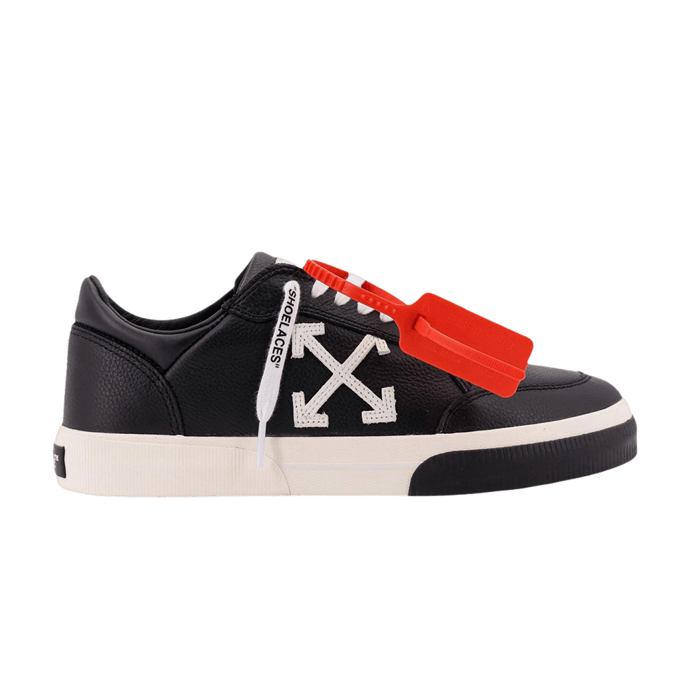 Off-White Vulcanized Leather Sneaker 'Black White'