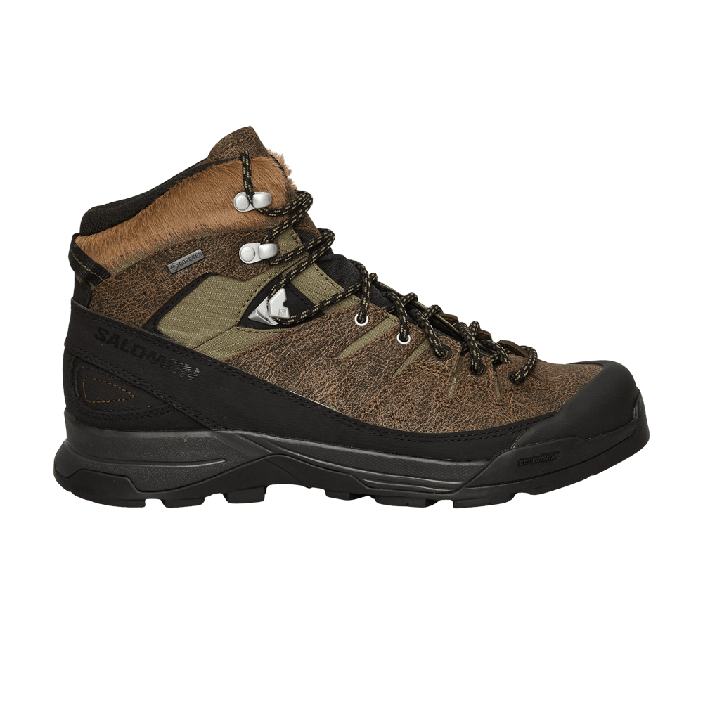 Salomon X-ALP Mid Distressed Leather GORE-TEX 'Dark Earth Black'