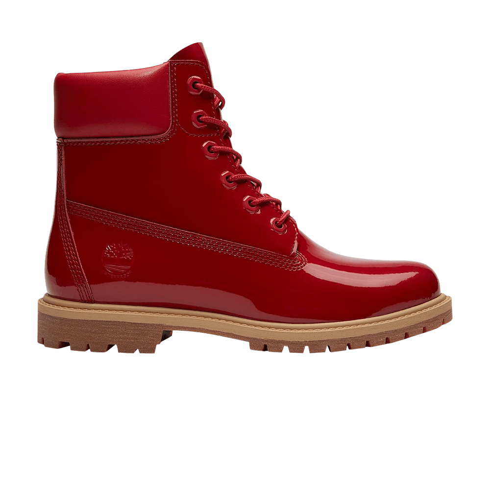Timberland Wmns 6 Inch Premium Waterproof Boot 'Red Patent Leather'