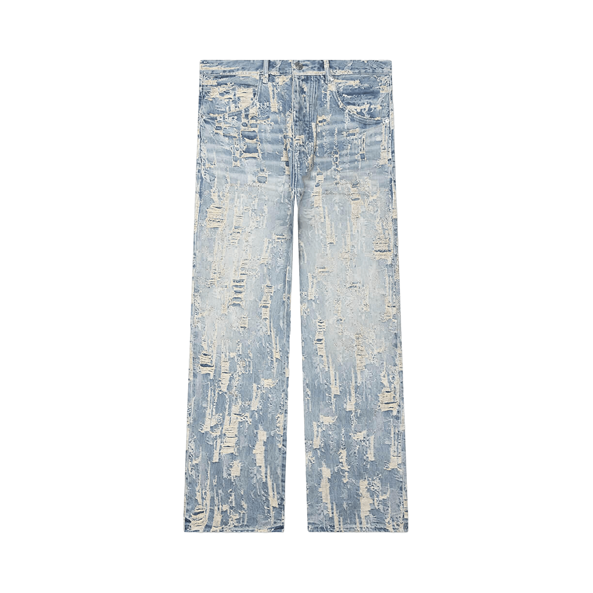 PURPLE BRAND Bead Splatter Destroy 'Light Indigo'