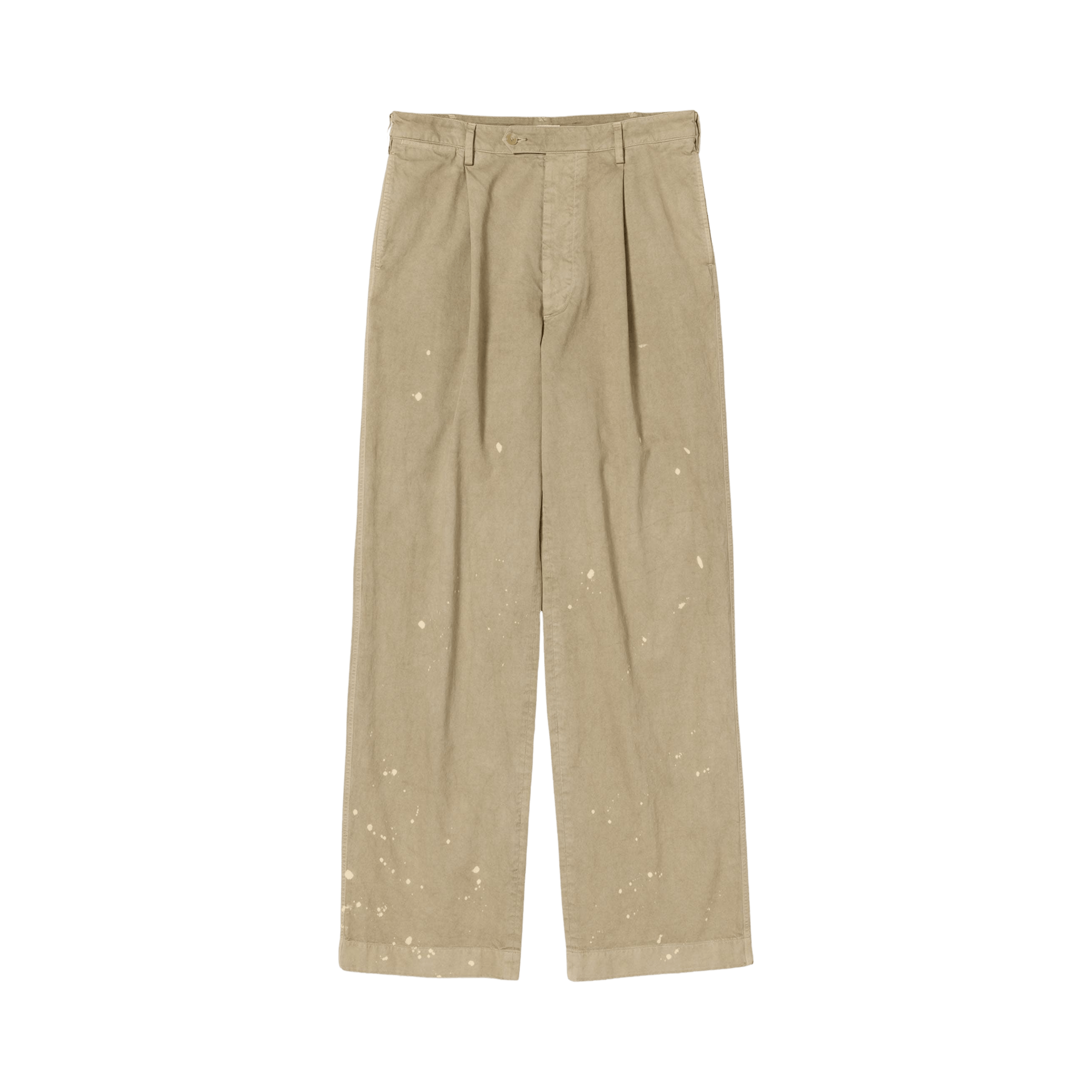Buy Auralee Homespun Tweed Painter Pants 'Ivory White' - A25AP03HT