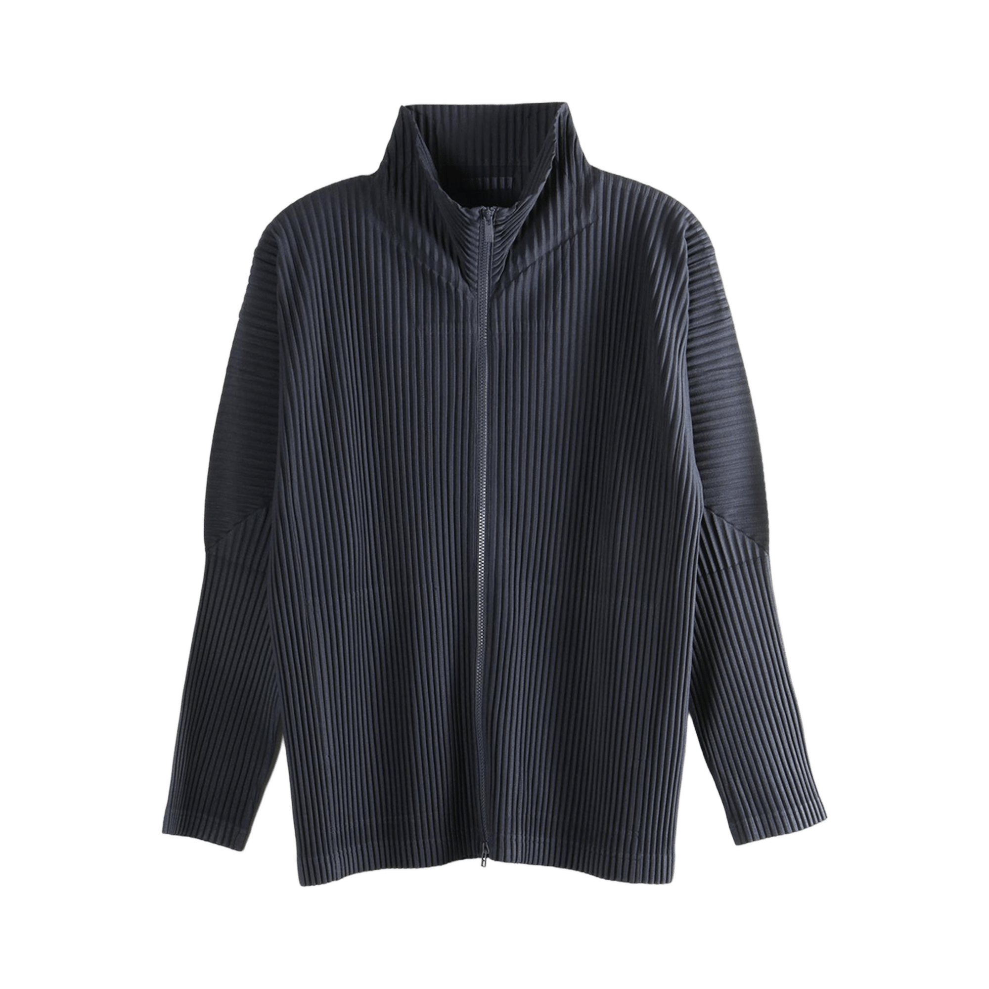 Homme Plissé Issey Miyake Basics Zip Up Cardigan 'Navy'