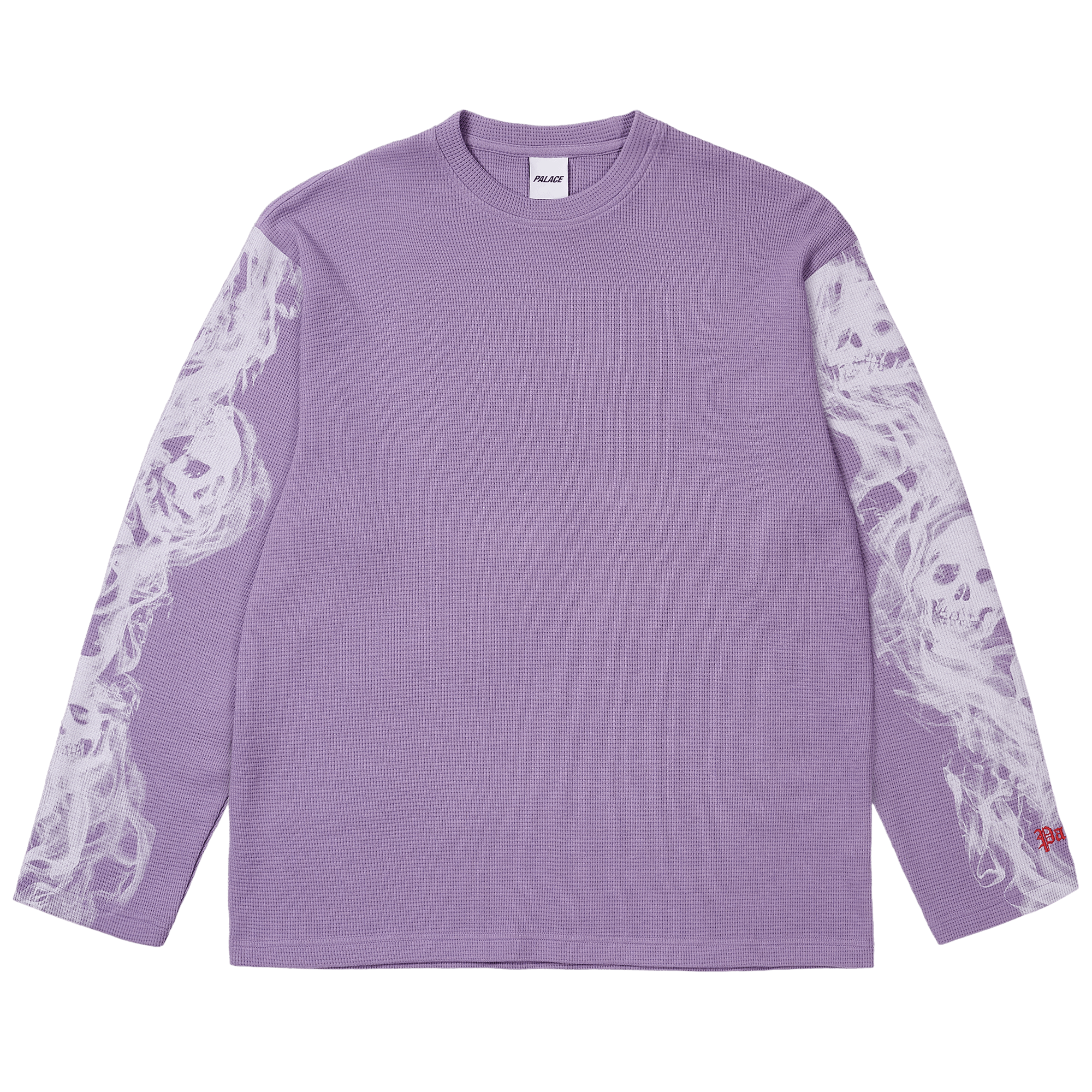 Palace Smoked Waffle Long-Sleeve 'Flat Grape'