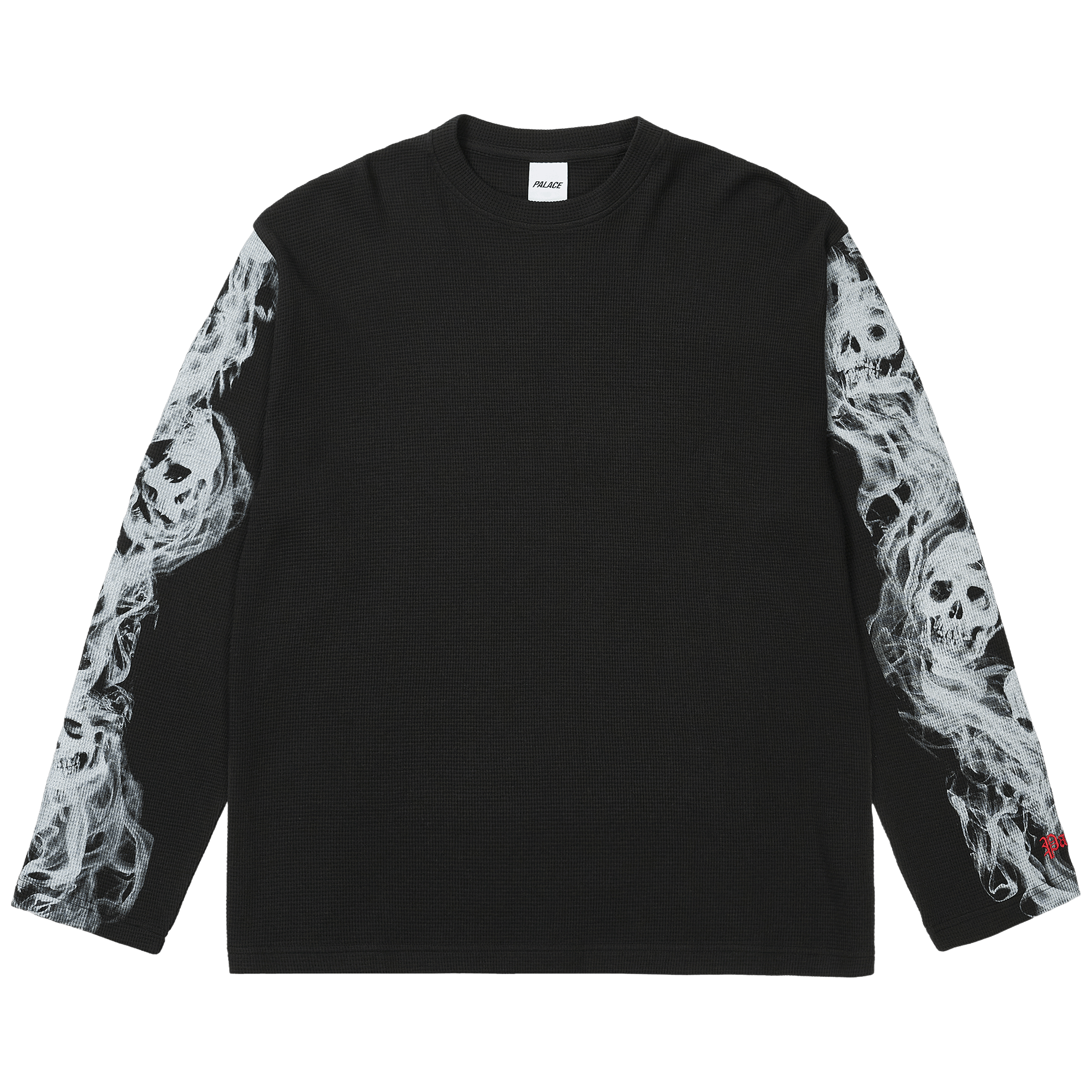 Palace Smoked Waffle Long-Sleeve 'Black'