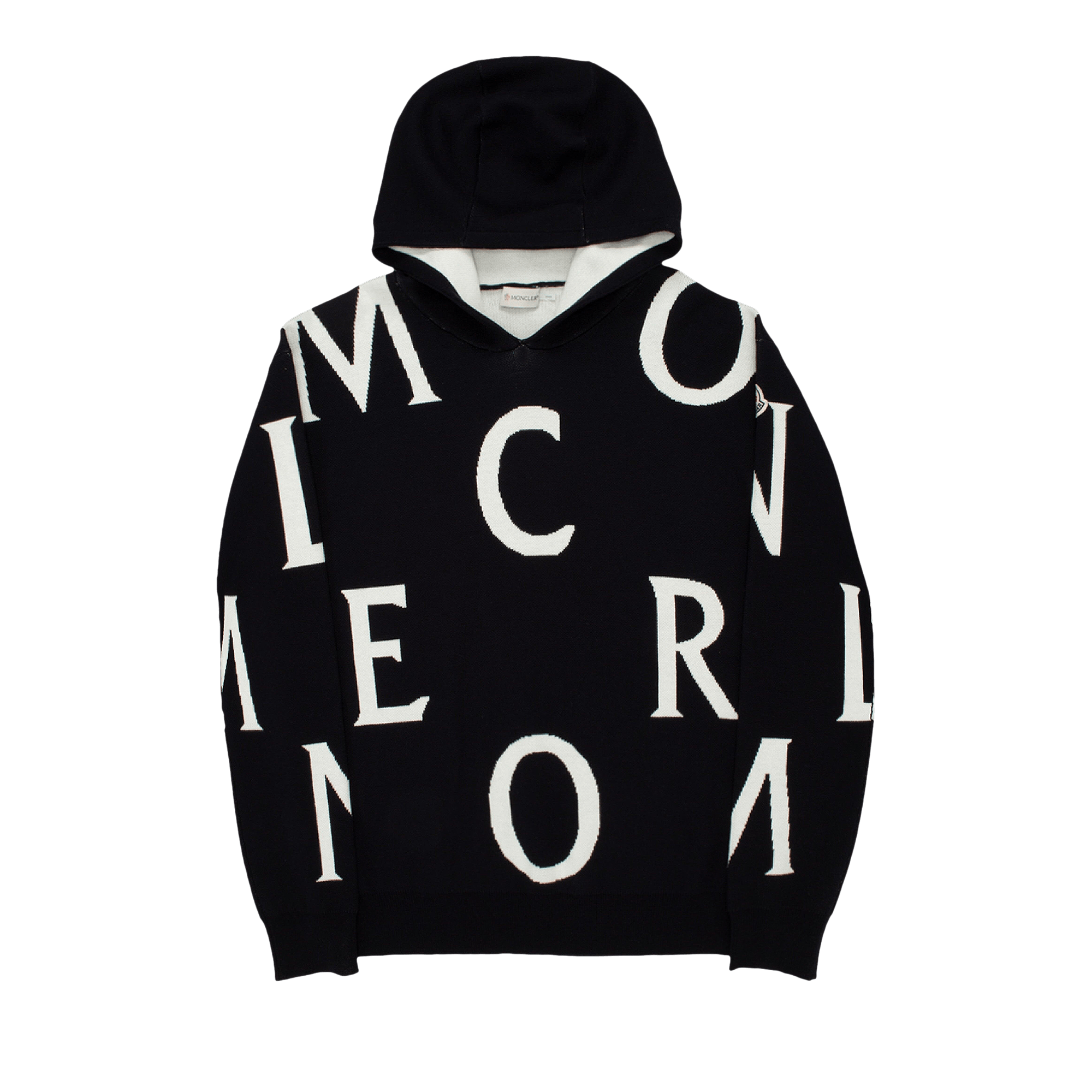 Moncler Scattered Letters Hoodie 'Black'