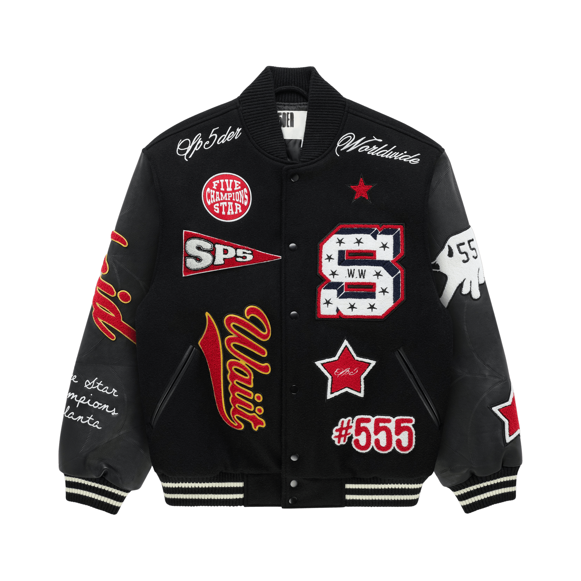 Sp5der Cuntry Varsity Jacket 'Black'